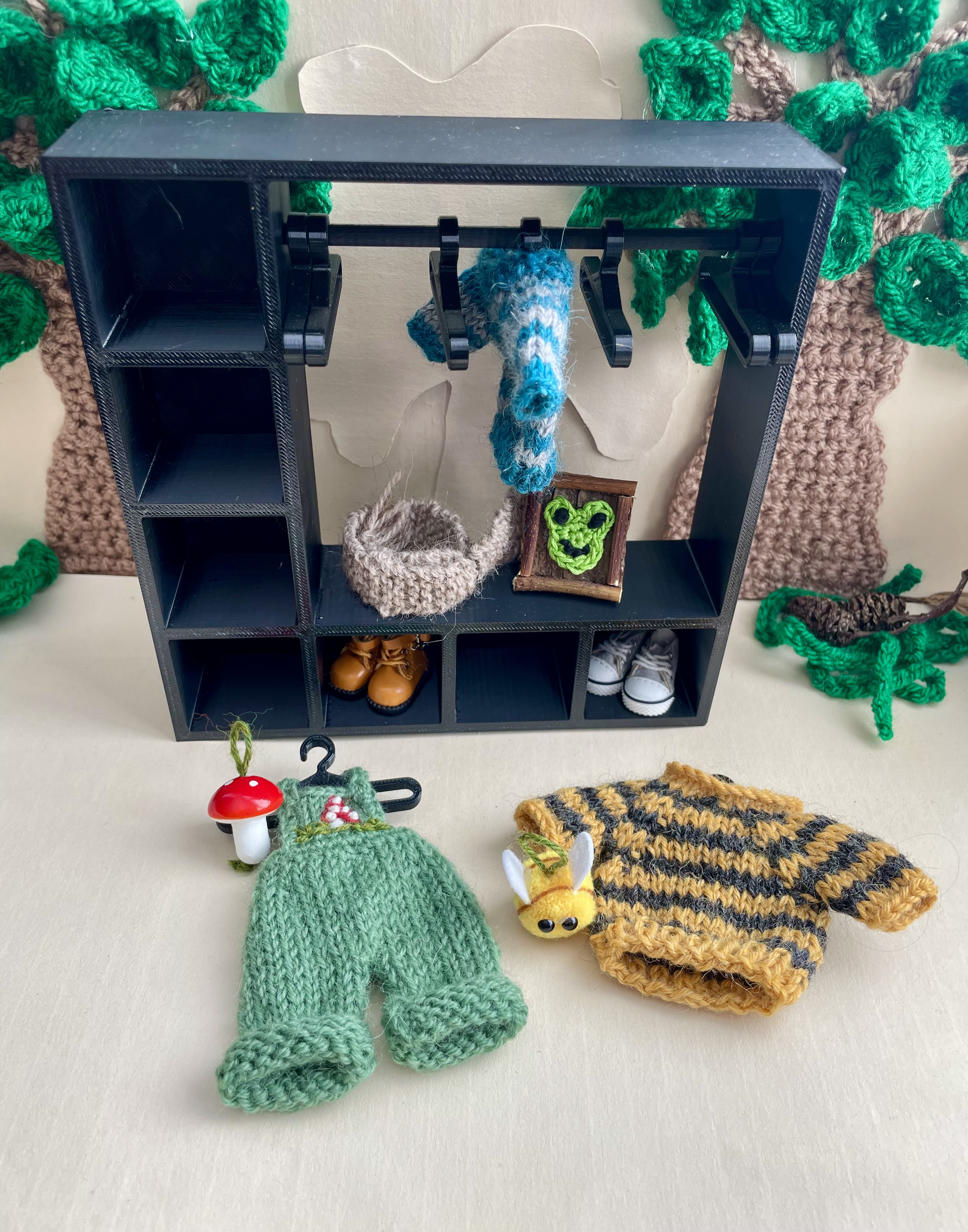 Wardrobe full of Froggy outfits 