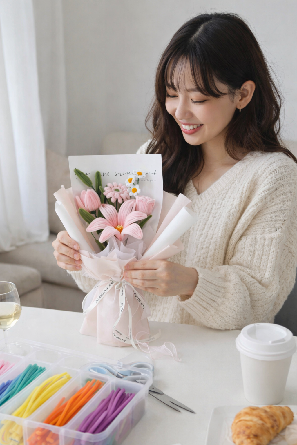 Pipe cleaners Flower Workshop