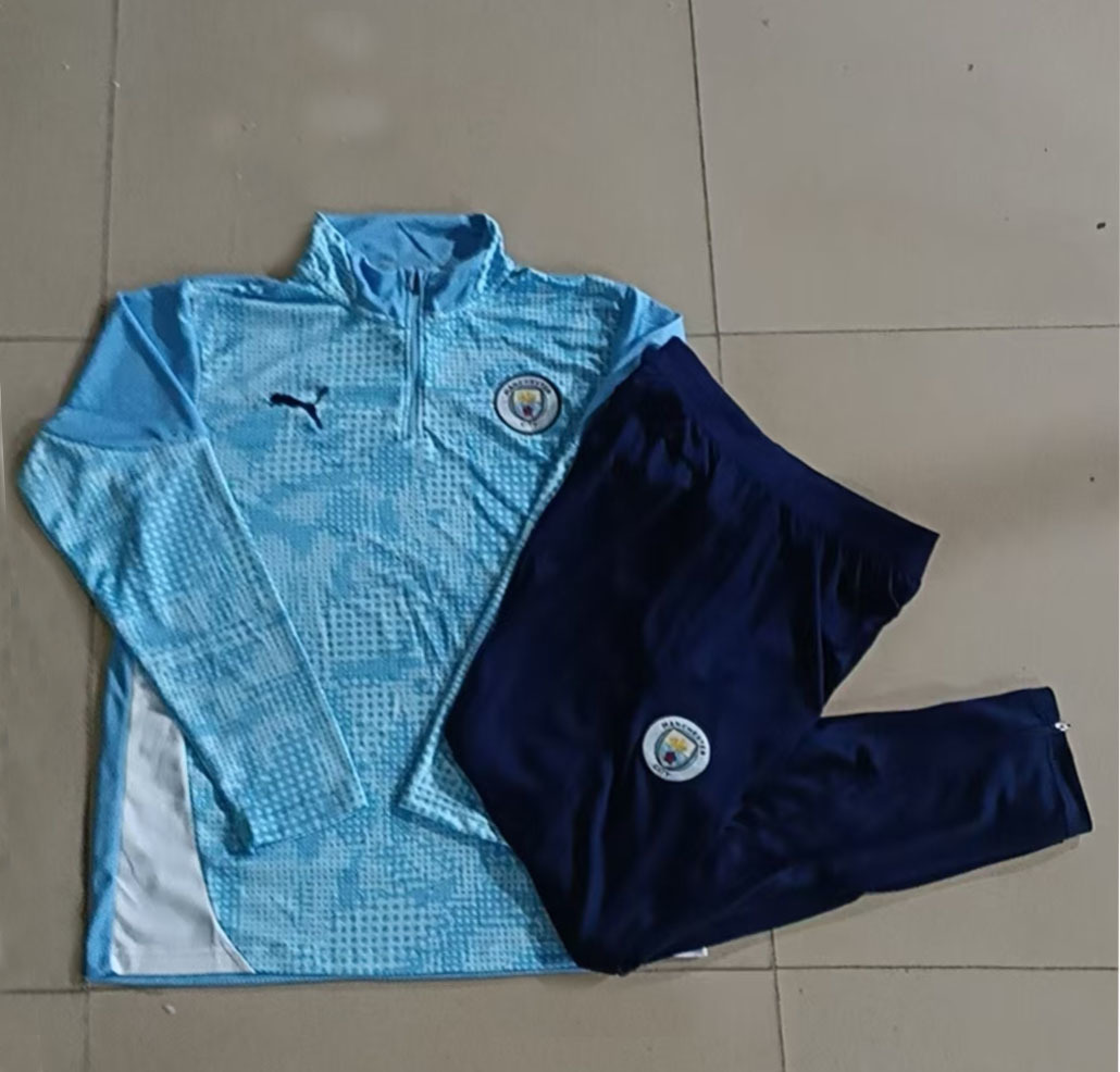 Manchester City Half Zip Training Track Suit - Kids