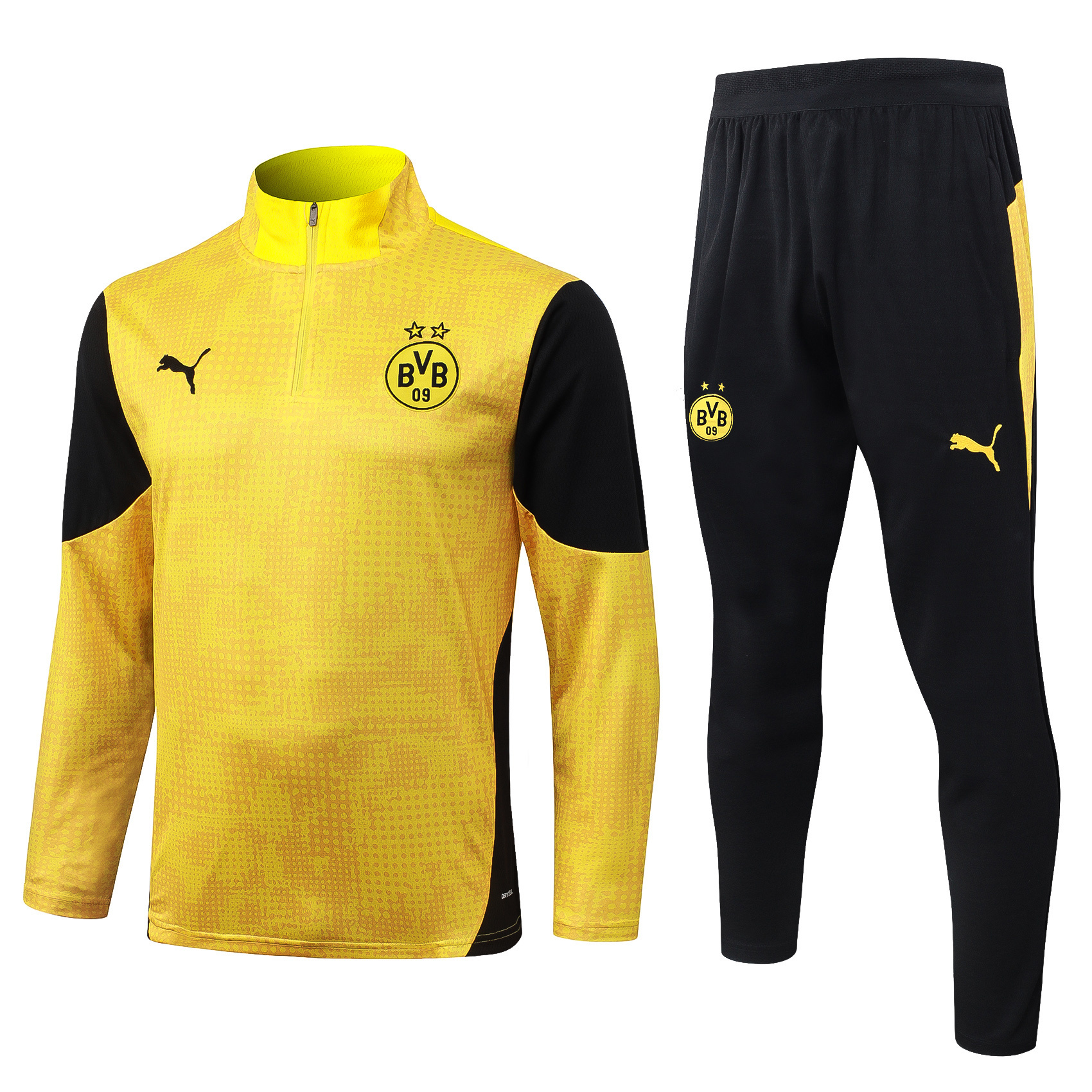 Borussia Dortmund Half Zip Training Track Suit - Adult