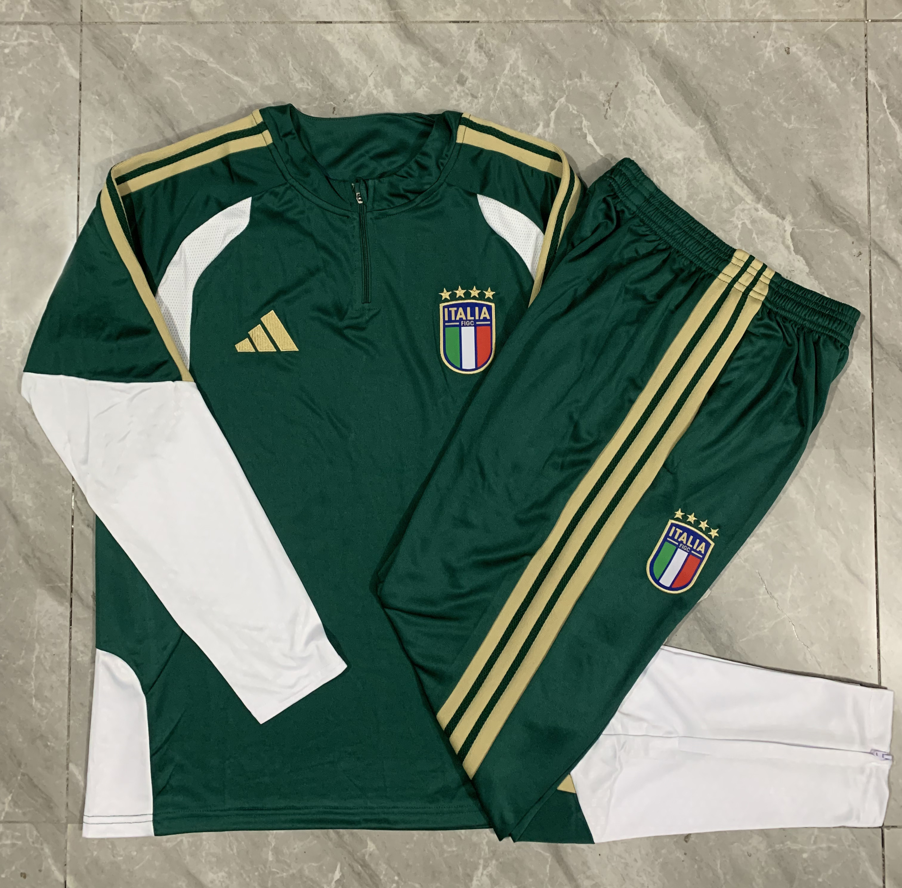 Italy  Half Zip Training Track Suit - Adult