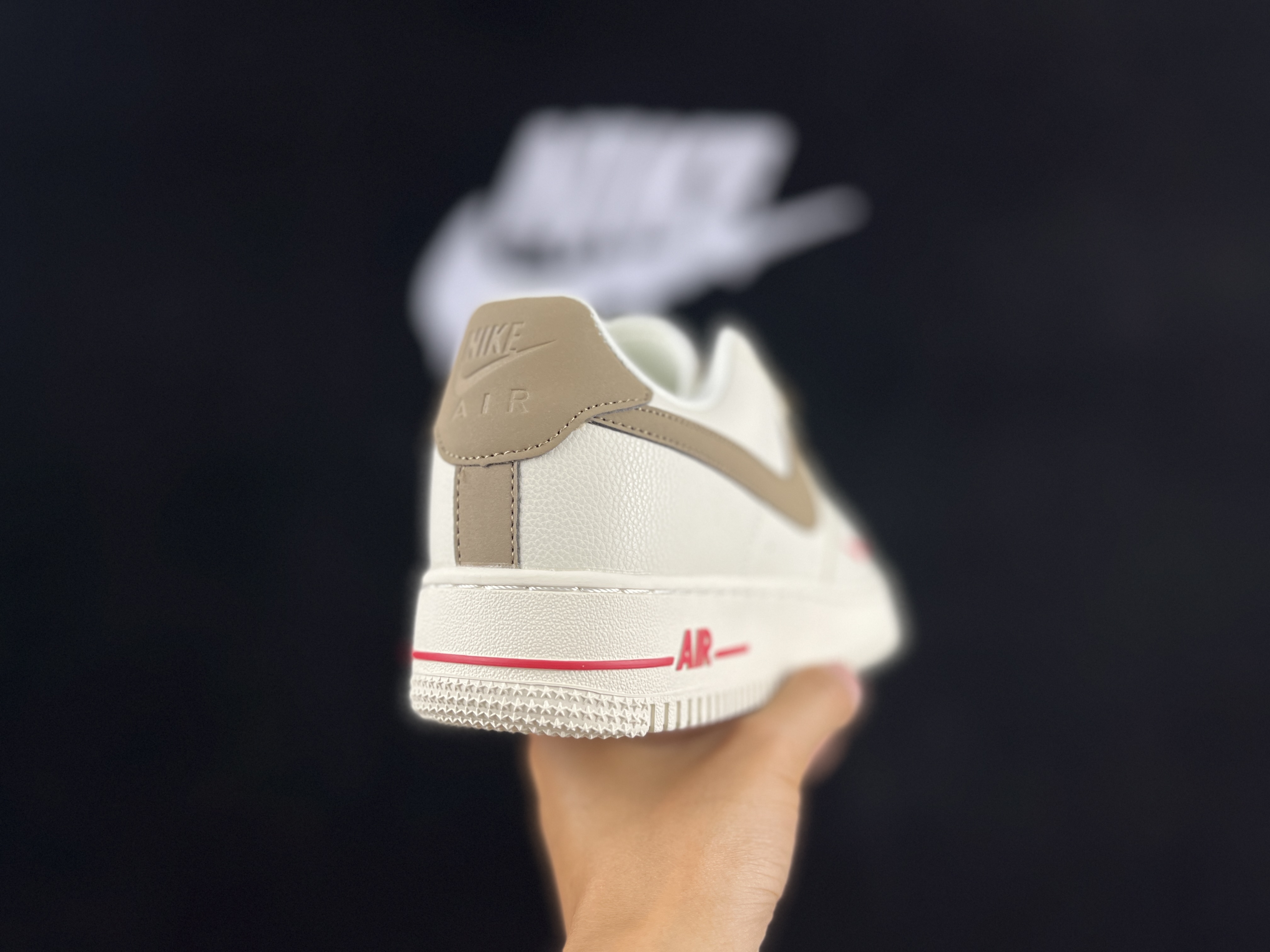 Nike Air Force 1- White and Beige