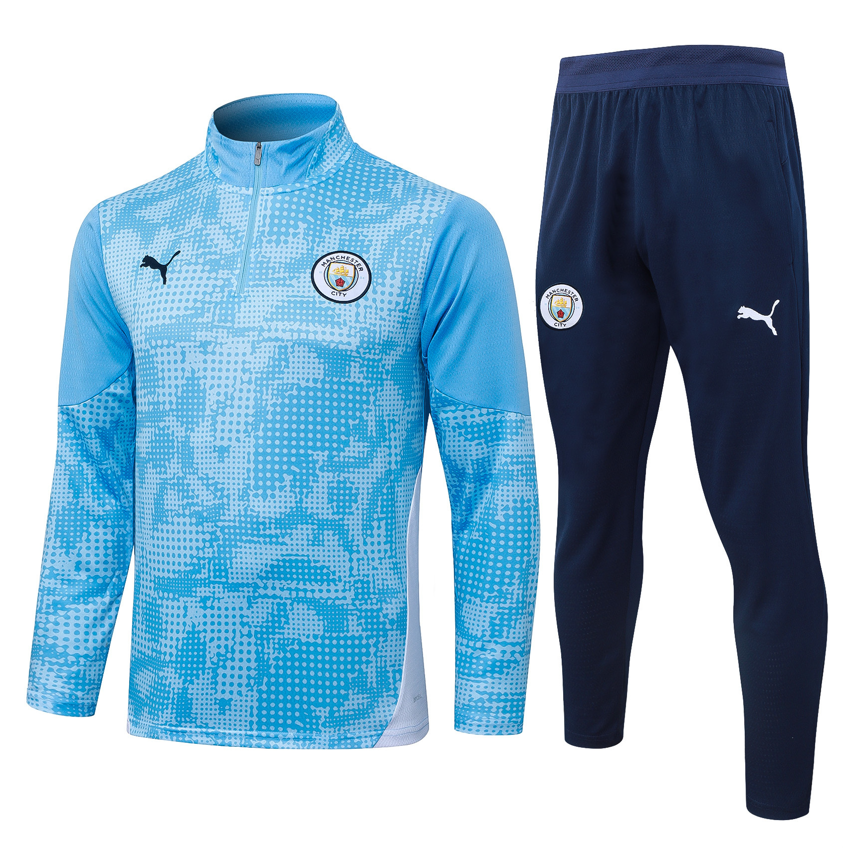 Manchester City Half Zip Training Track Suit - Kids