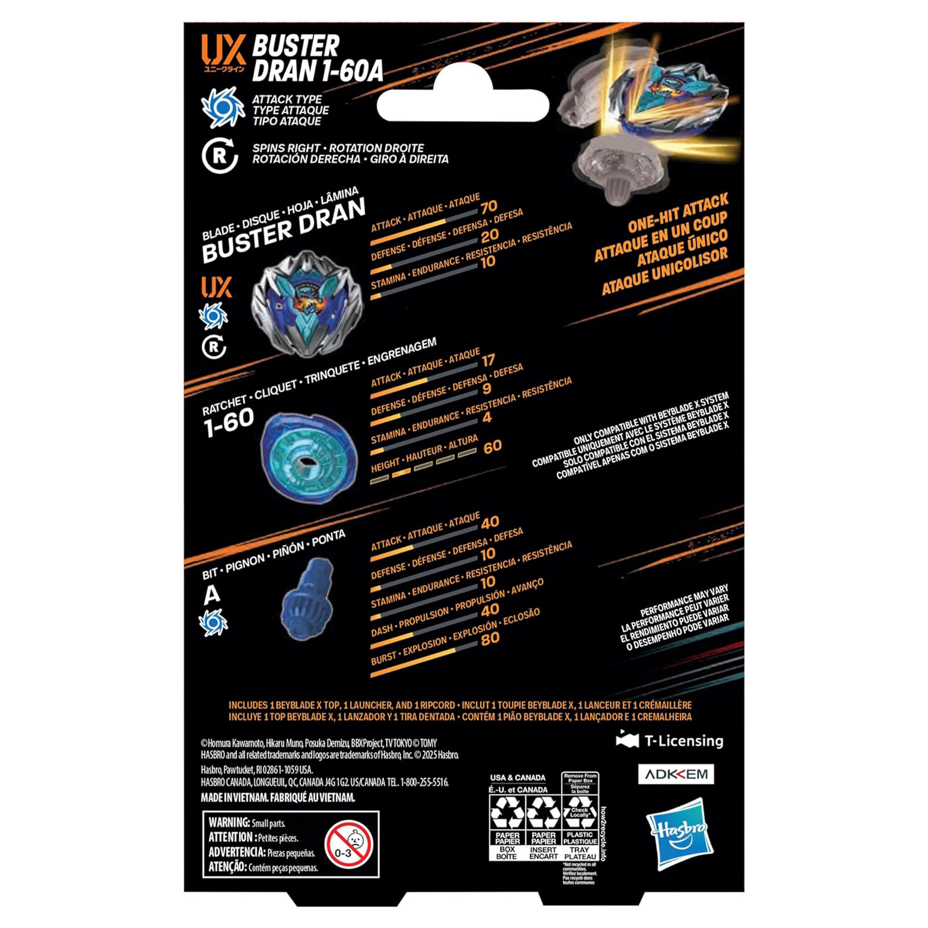 Beyblade X Buster Dran 1-60A