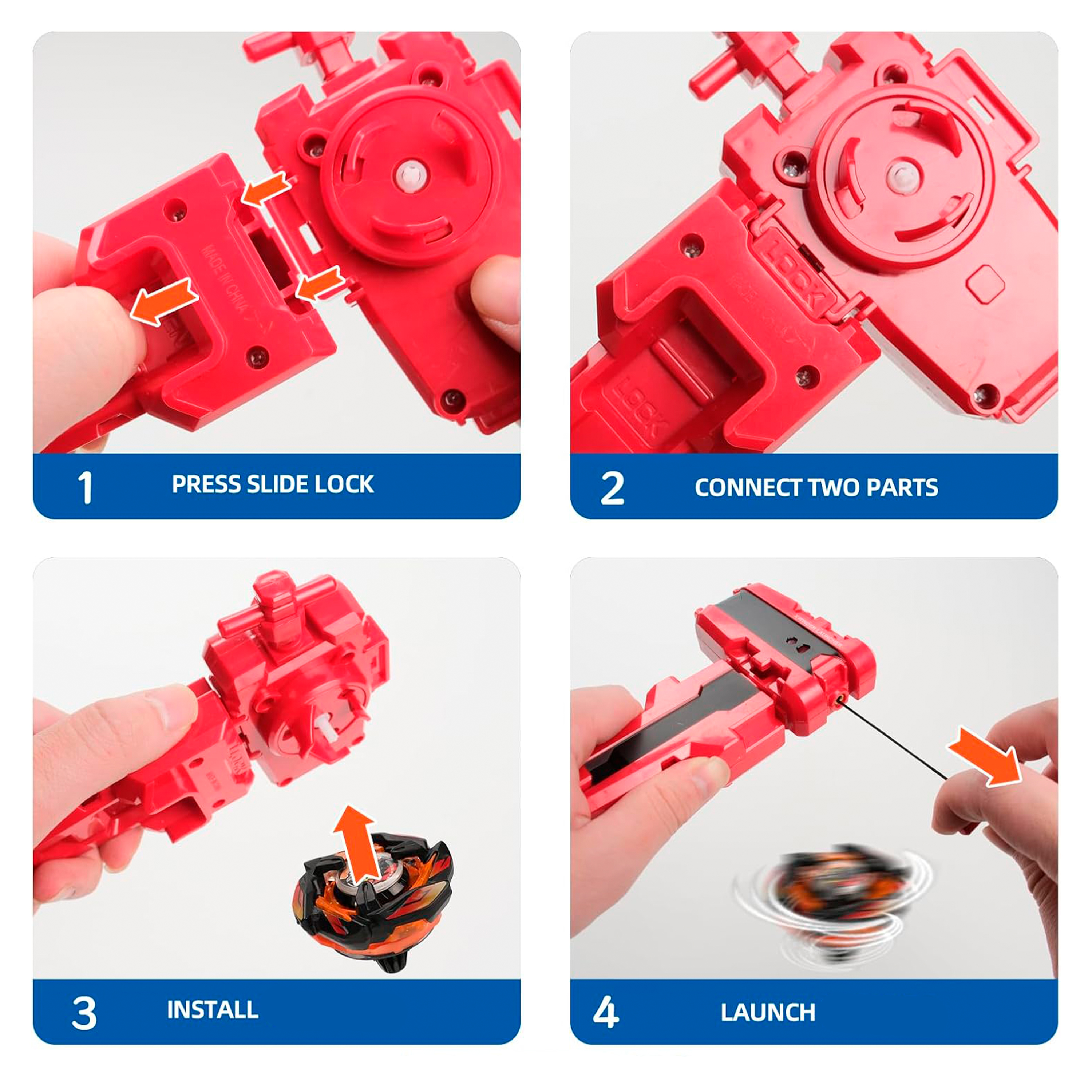 Beyblade X Launcher Grip Rojo