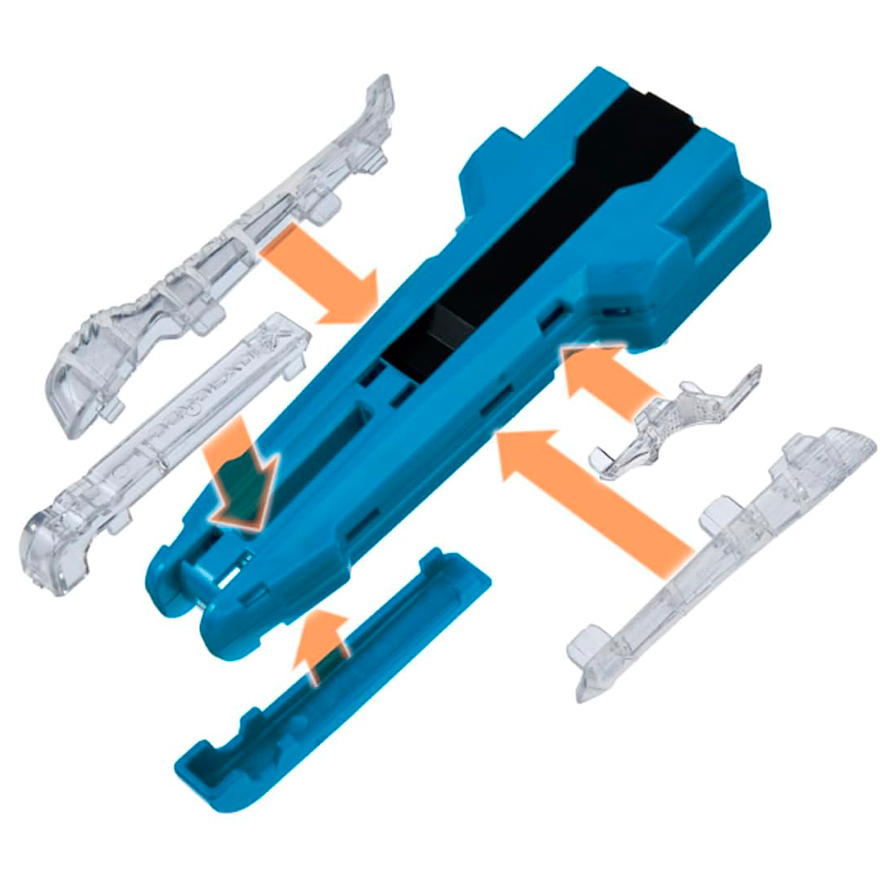Takara Tomy Beyblade X Launcher Grip Azul de Goma