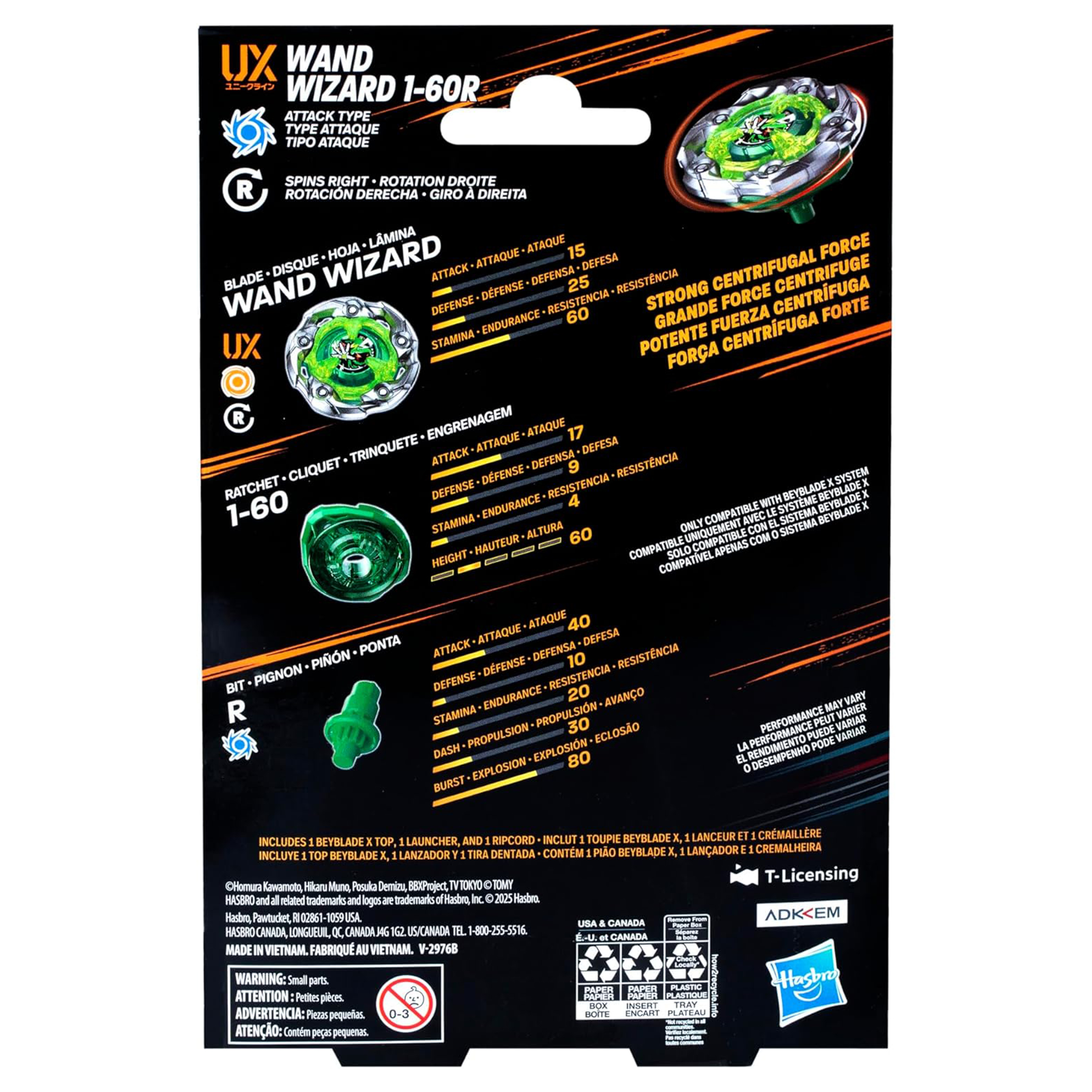 Beyblade X Wand Wizard 1-60R