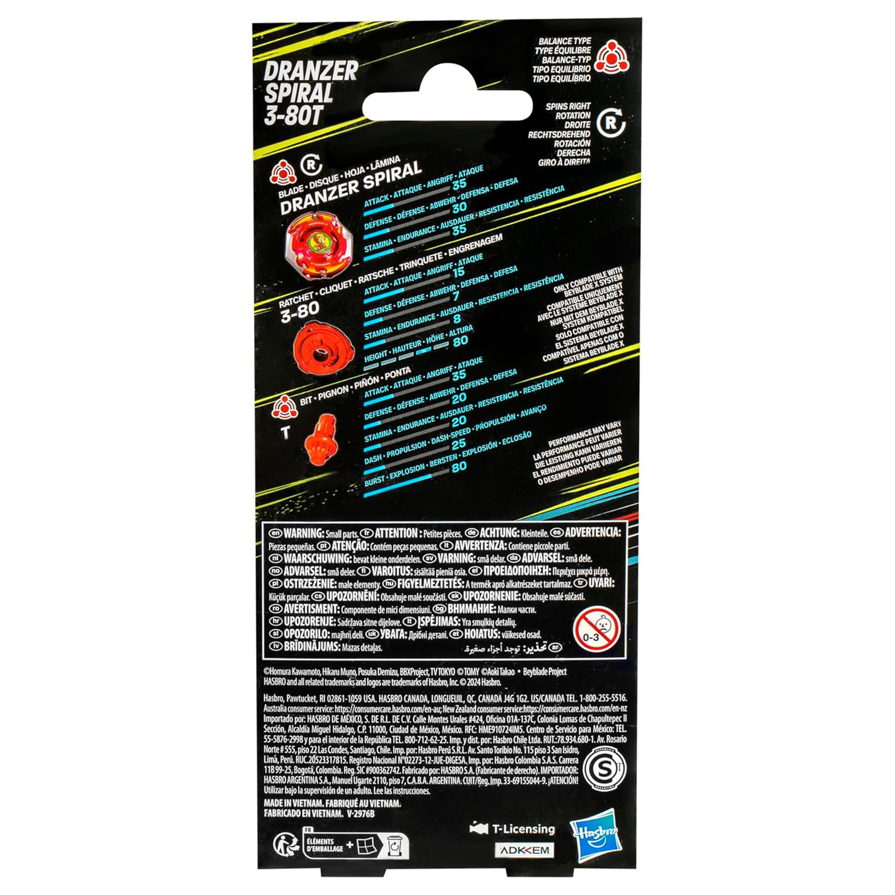 Beyblade X Dranzer Spiral 3-80T 