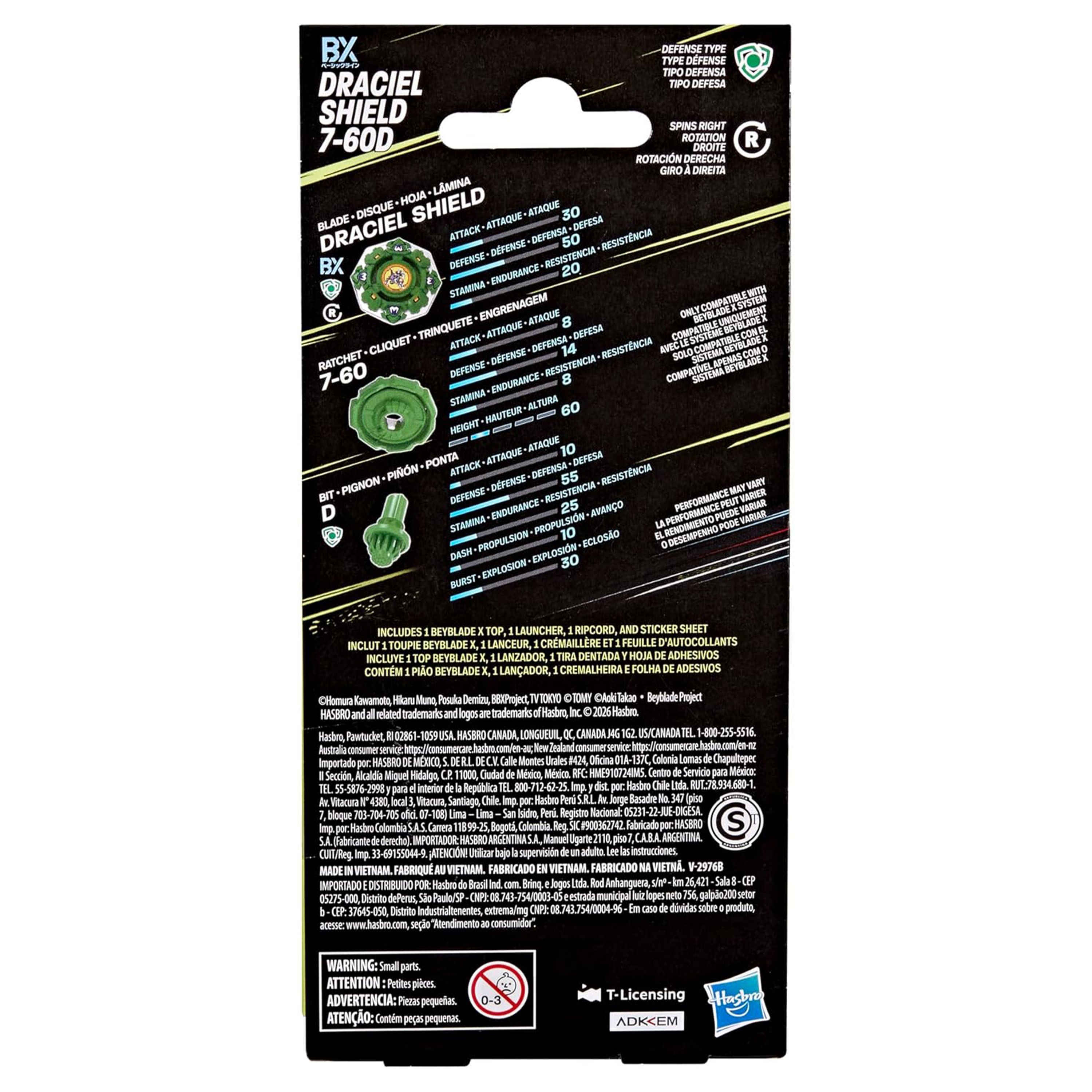 Beyblade X Draciel Shield 7-60D