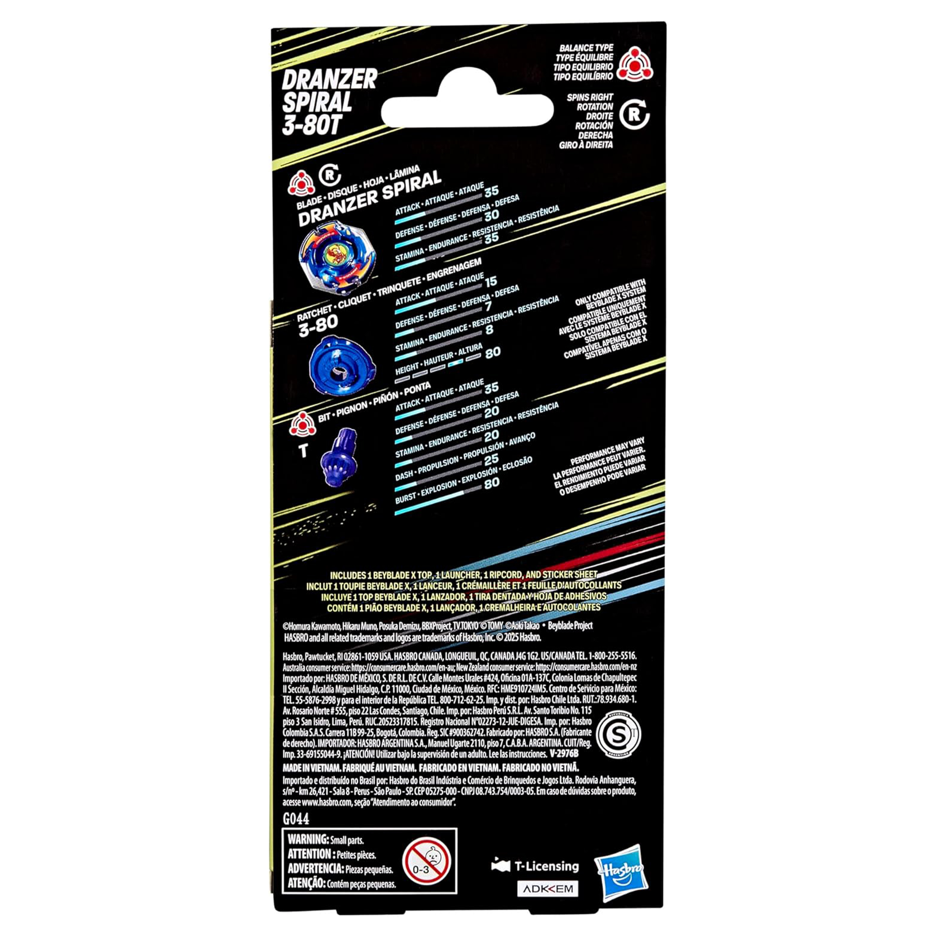 Beyblade X Dranzer Spiral 3-80T 