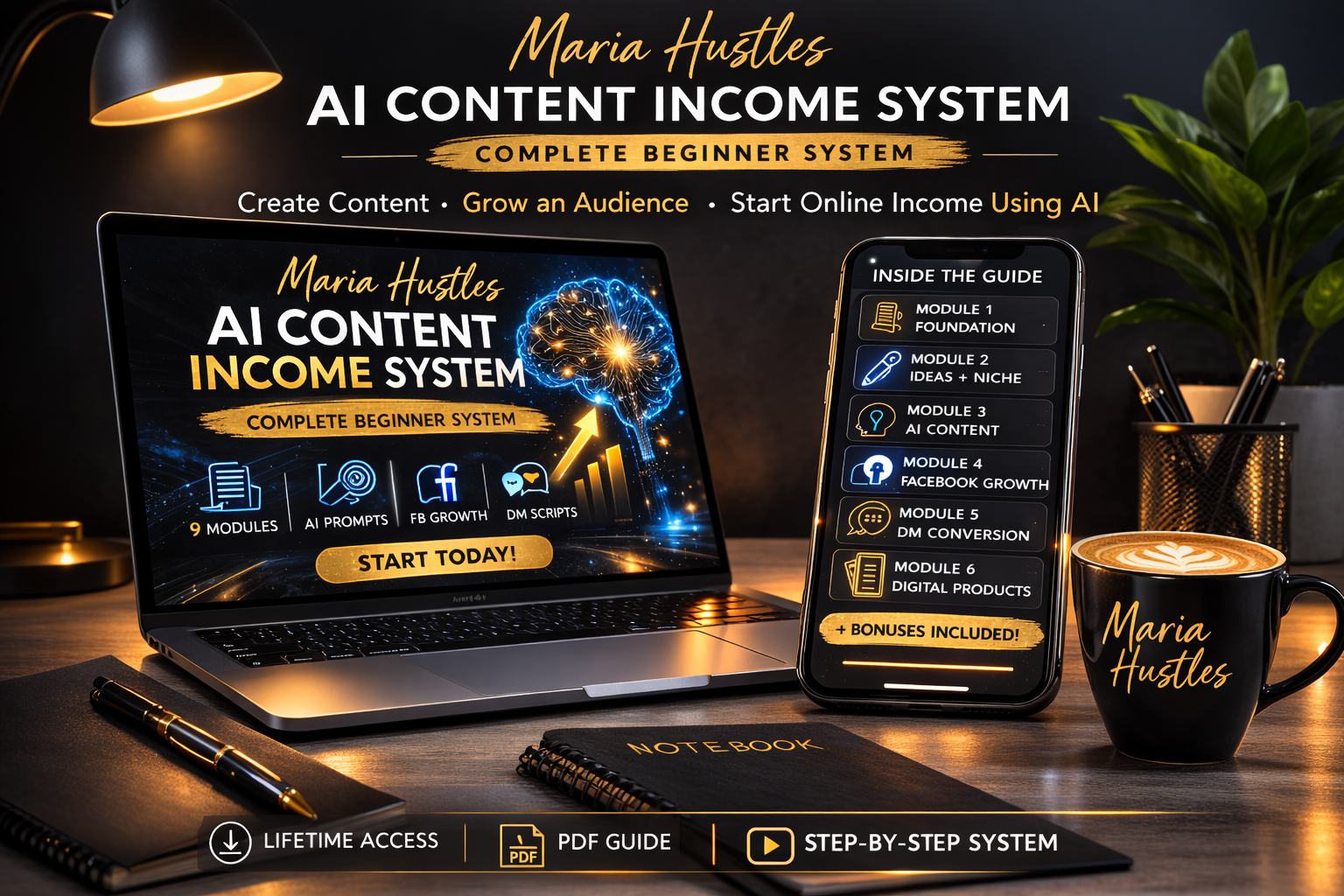 Maria Hustles AI Content Income System