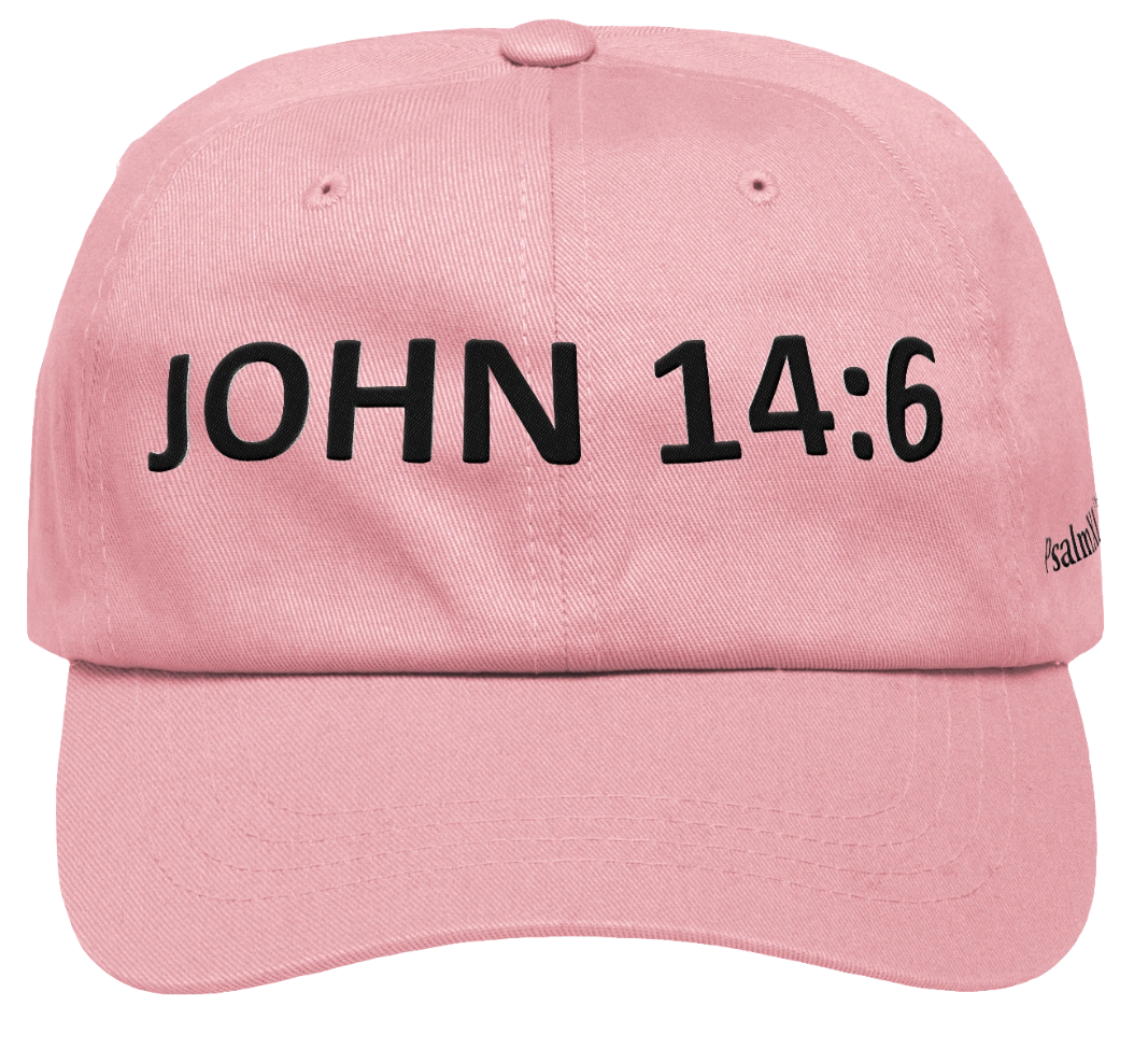 JOHN 14:6 Cap (Black Text)