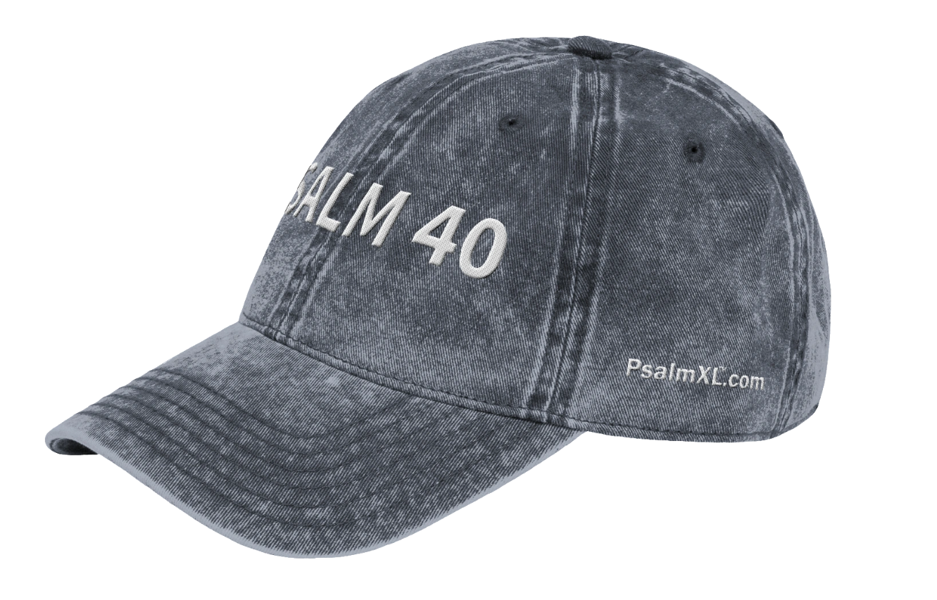 Psalm 40 Embroidered Cap