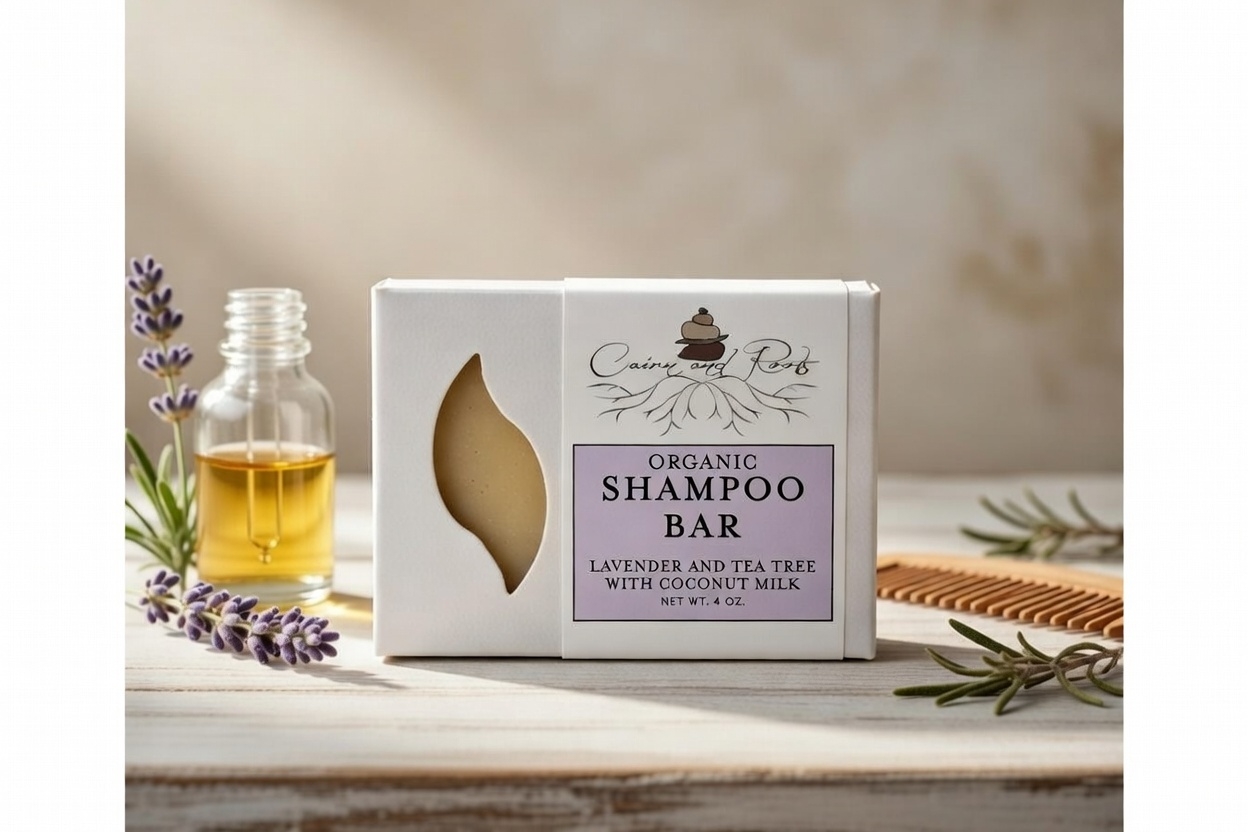 Lavender and Tea Tree Shampoo Bar with Coconut Milk