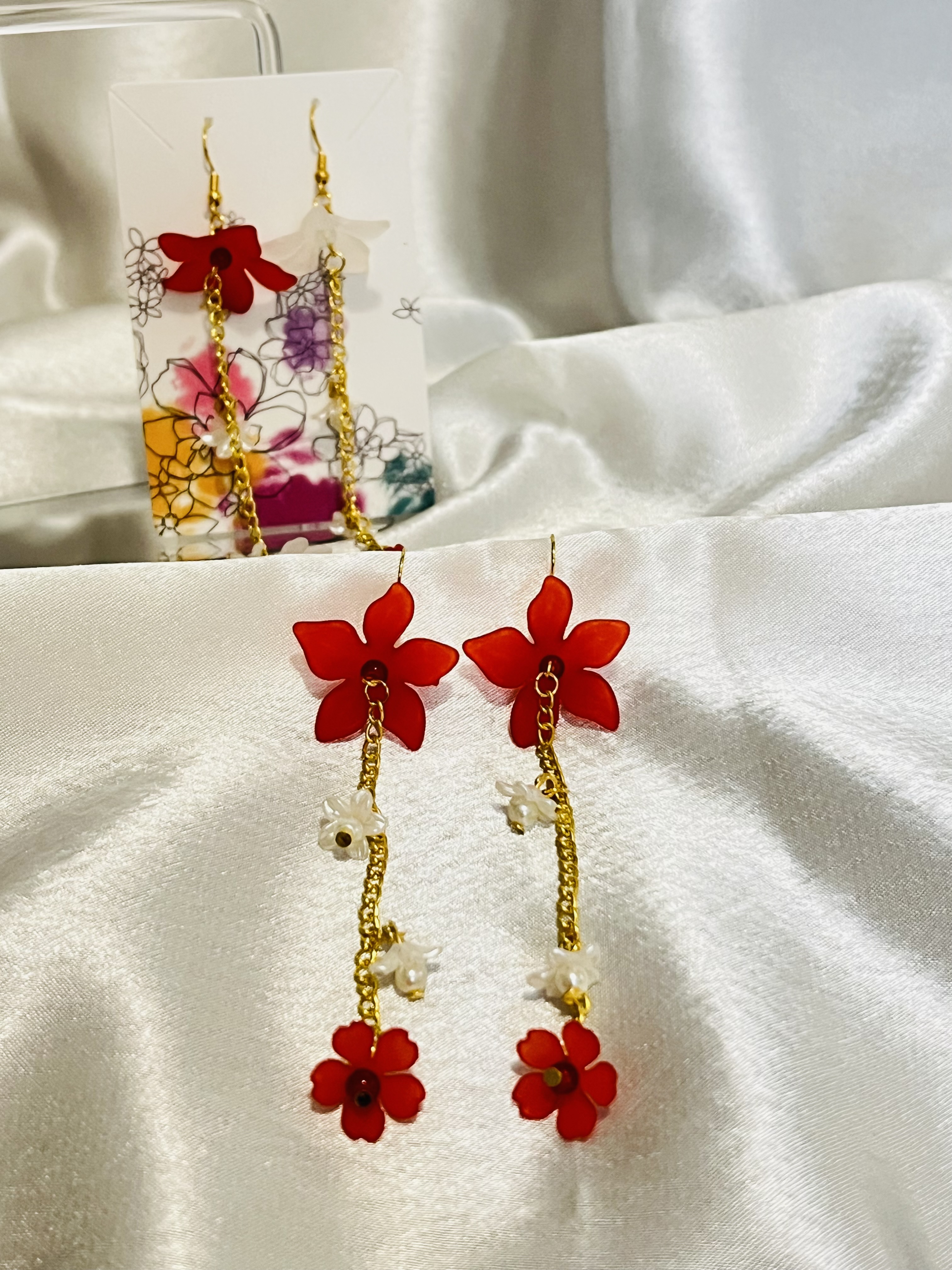 Gardenia Drops - Red/white