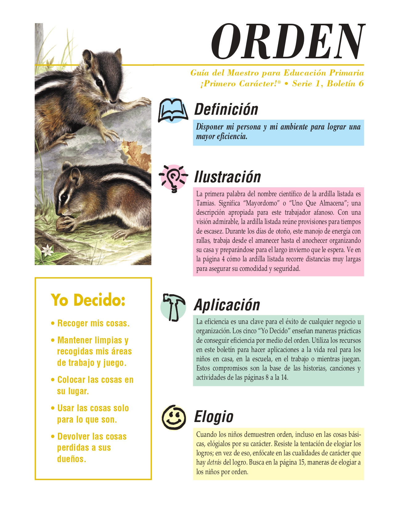 Orden | Educación | Serie 1
