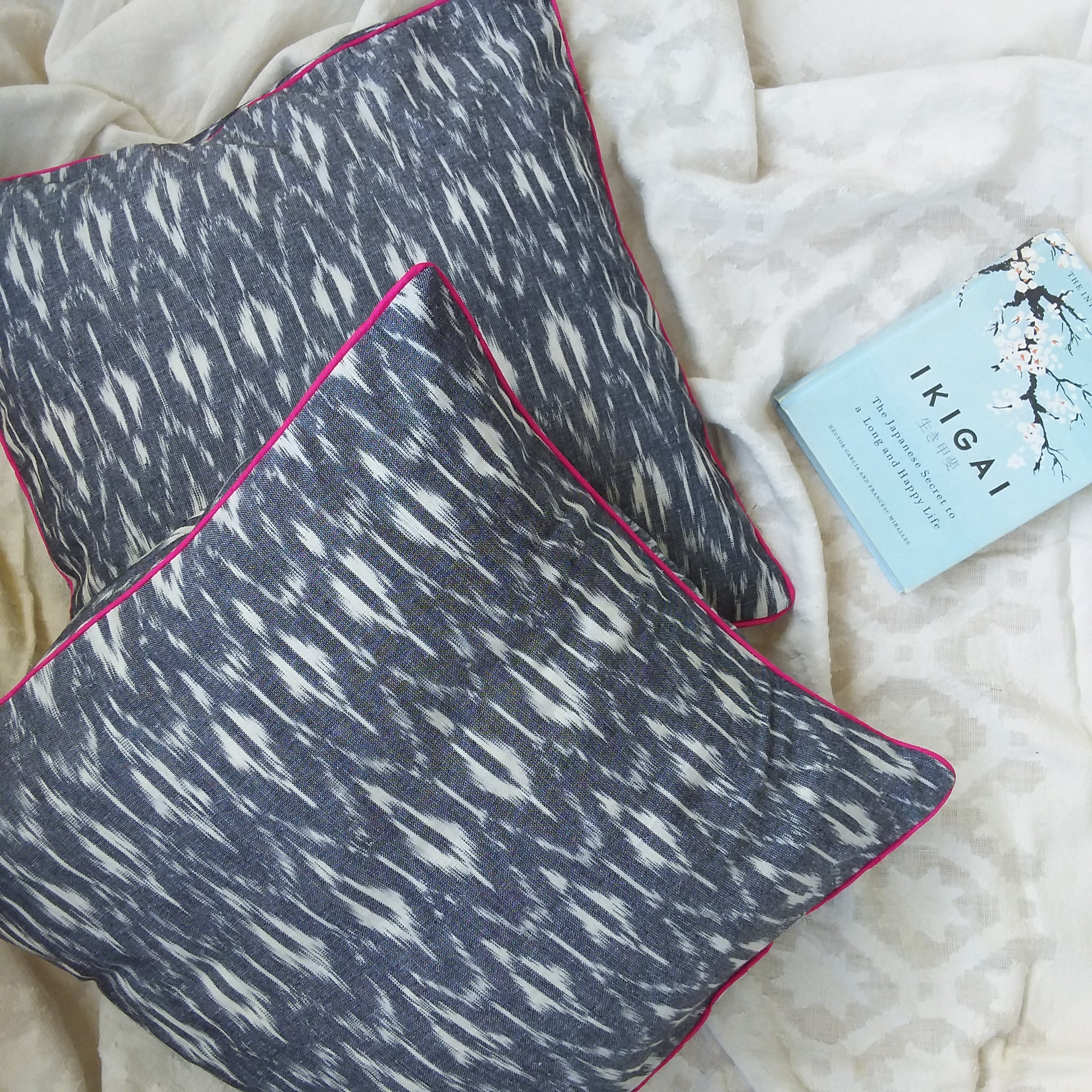 Ikat Cotton Cushion Cover