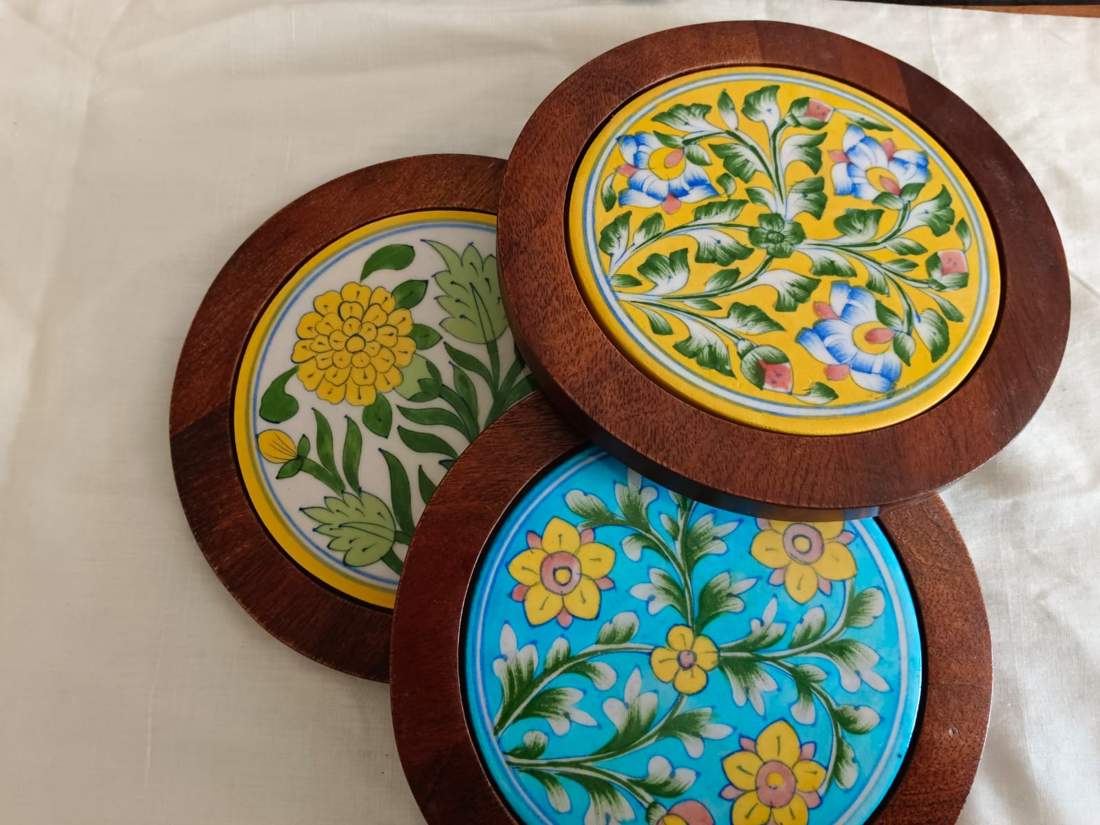 Hand-painted Wooden Trivets