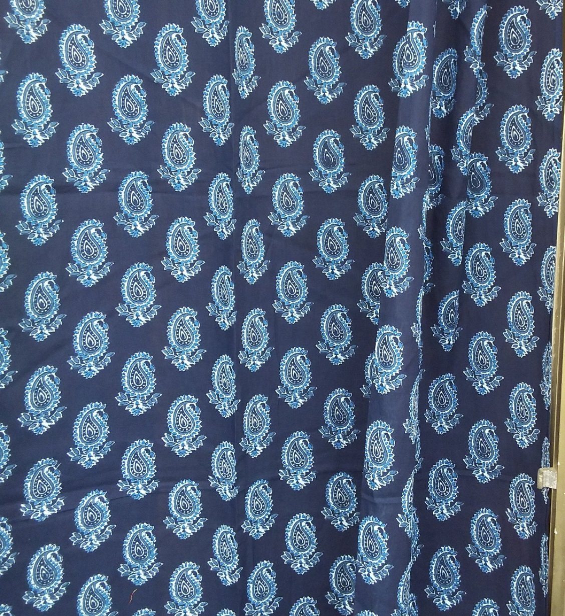 Indigo Cotton Curtain