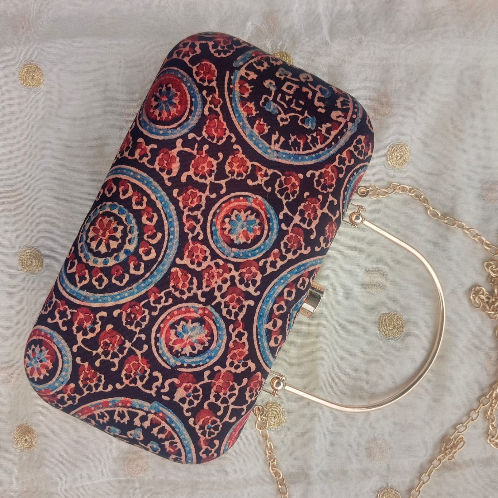 Ajrakh Modal Clutch