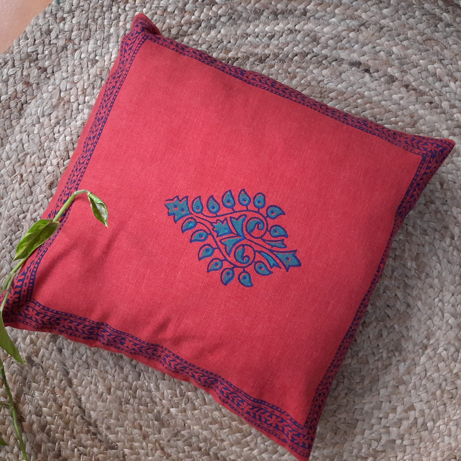 Printed Cotton Cushion Cover