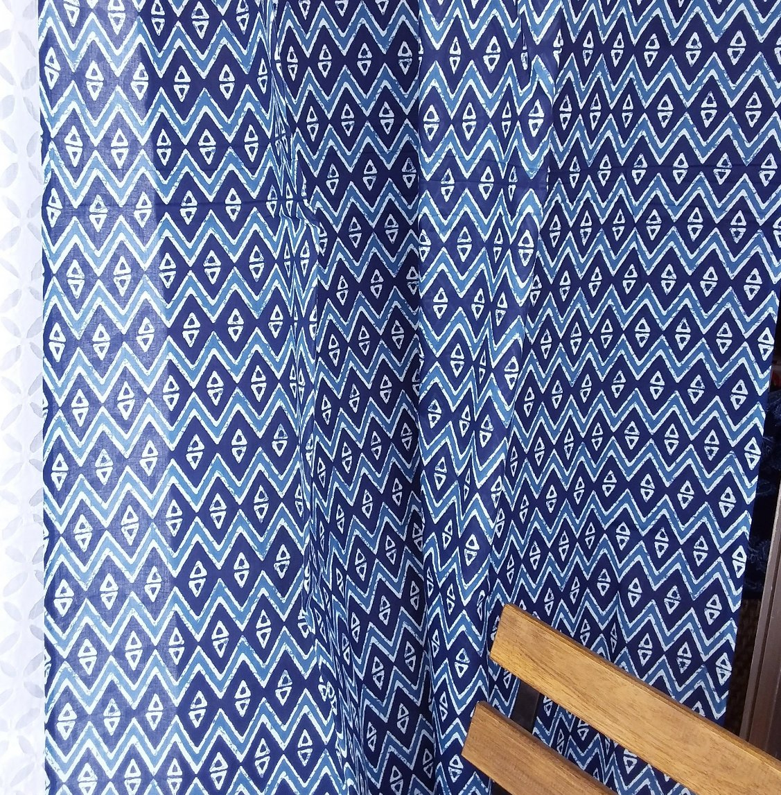 Indigo Cotton Curtain