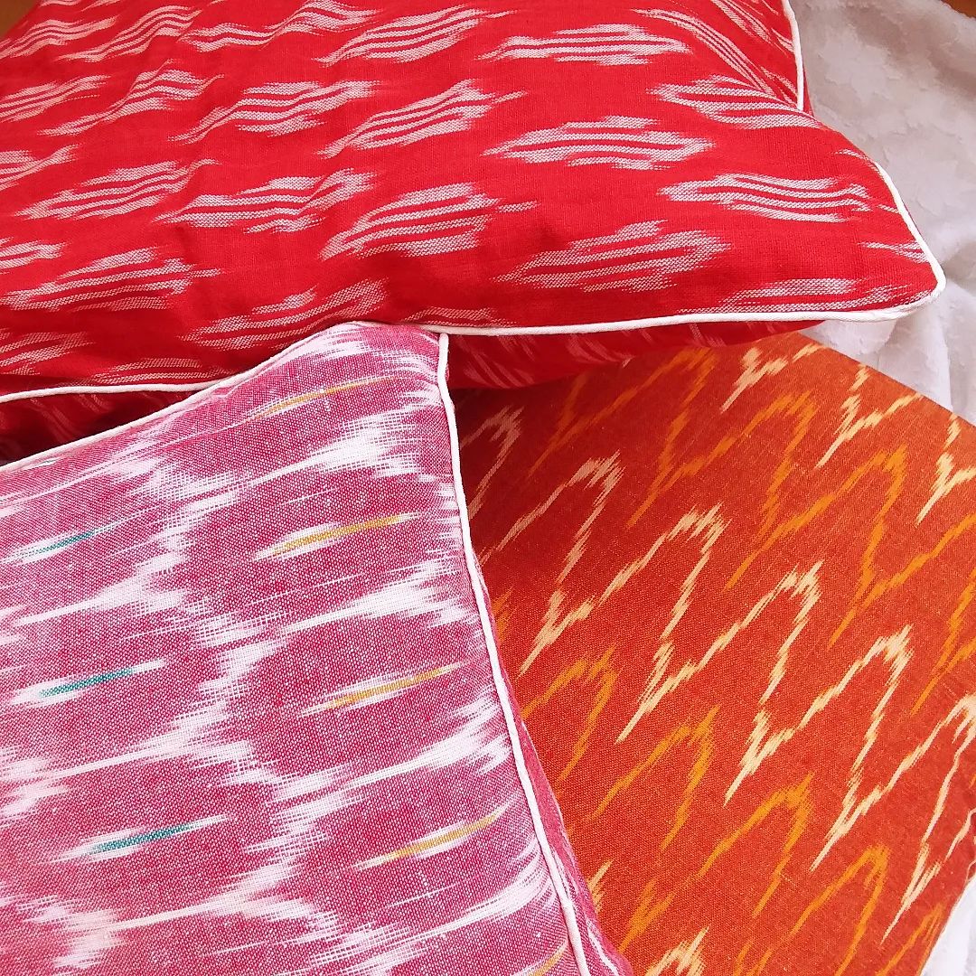Ikat Cotton Cushion Cover