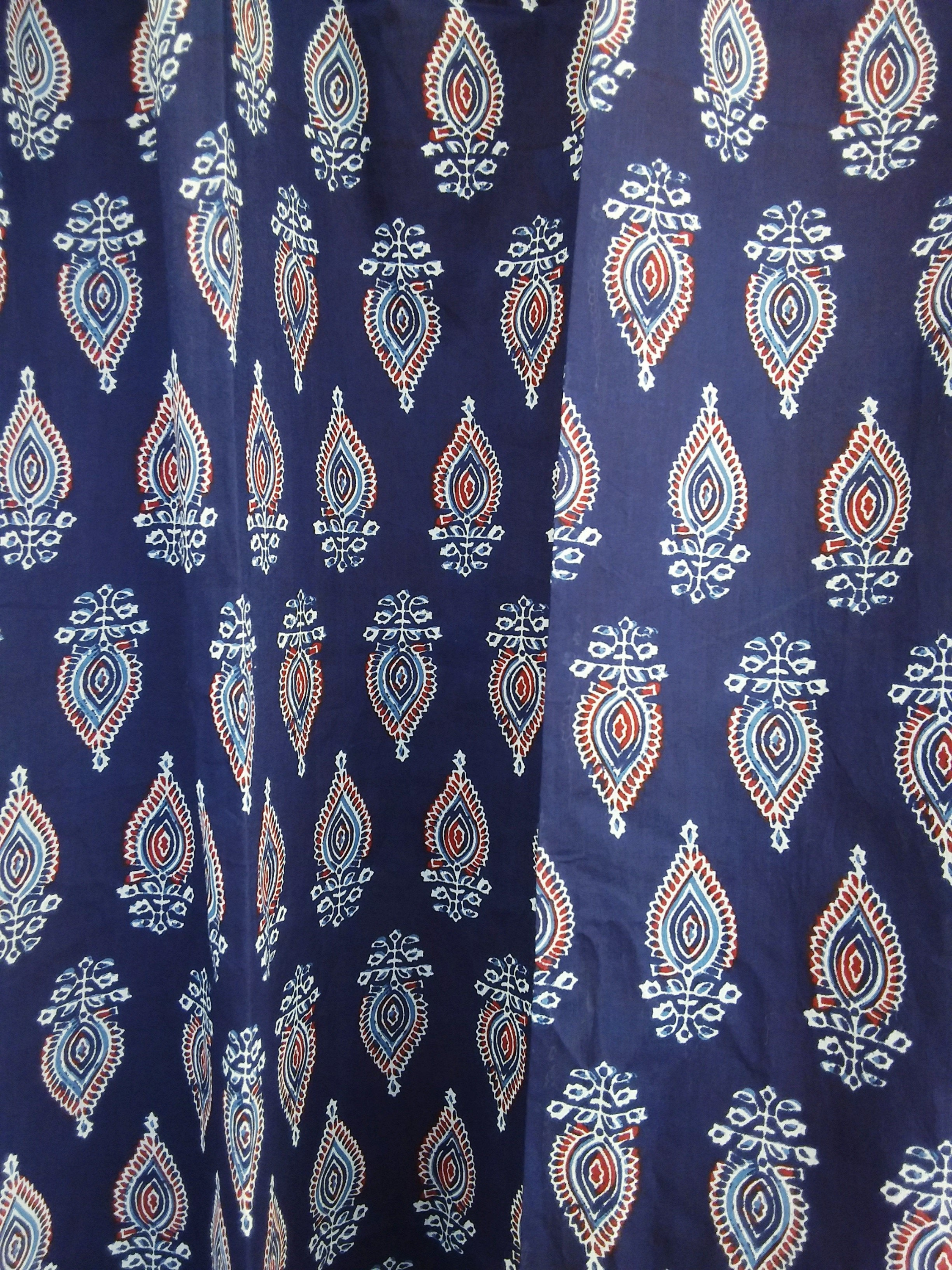 Indigo Cotton Curtain