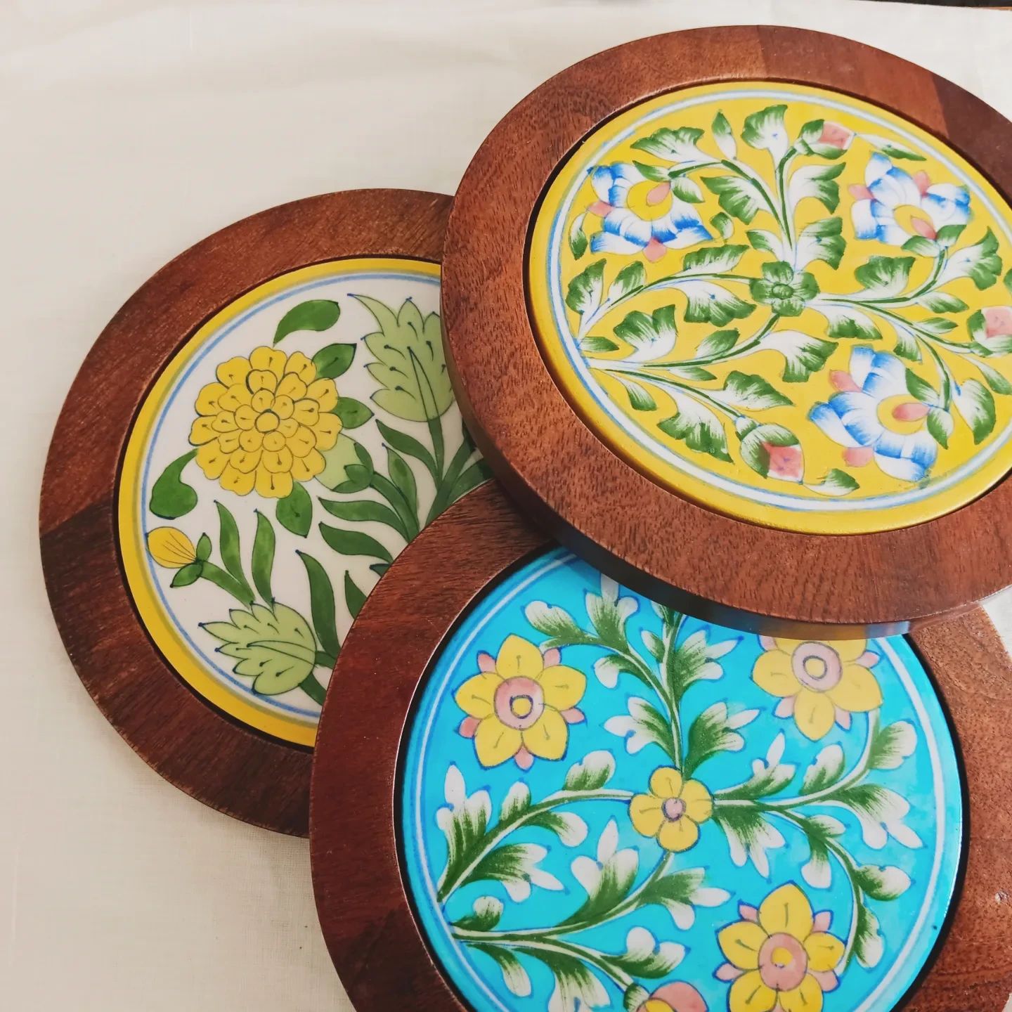Hand-painted Wooden Trivets