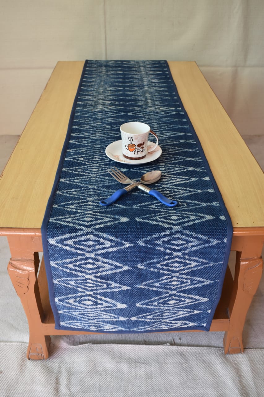 Handwoven Ikat Table Runner