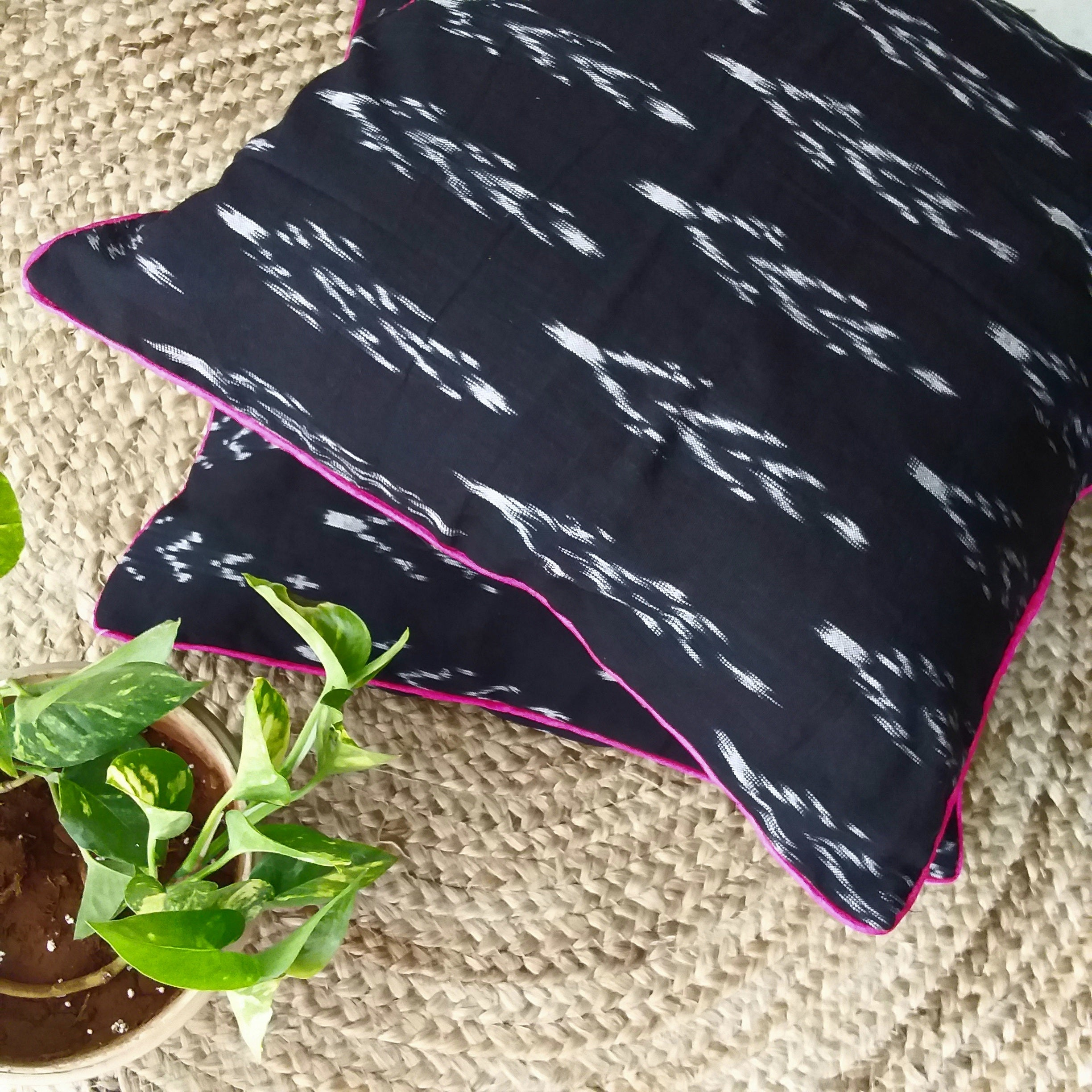 Ikat Cotton Cushion Cover