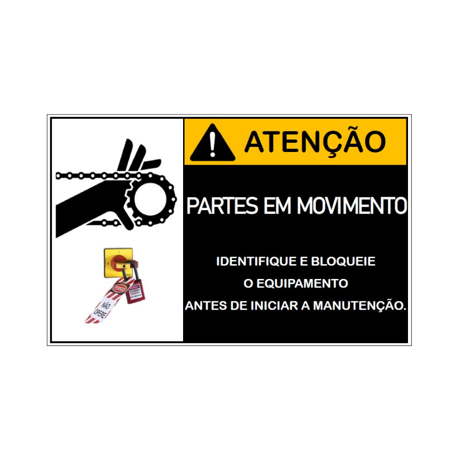 Placa de Sinalização Atenção