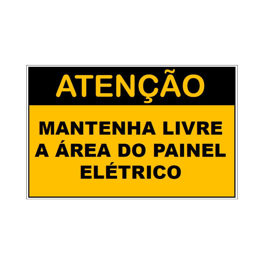 Placa de Aviso Painel Elétrico