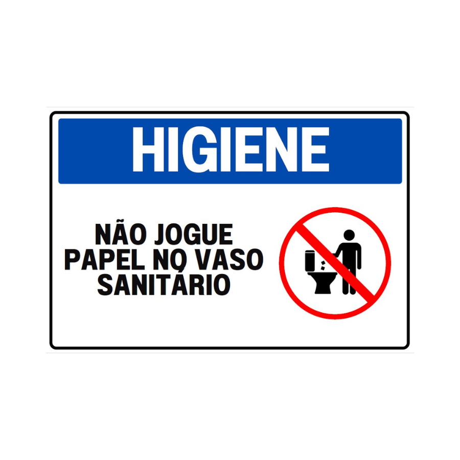 Placa de Identificação Higiene 
