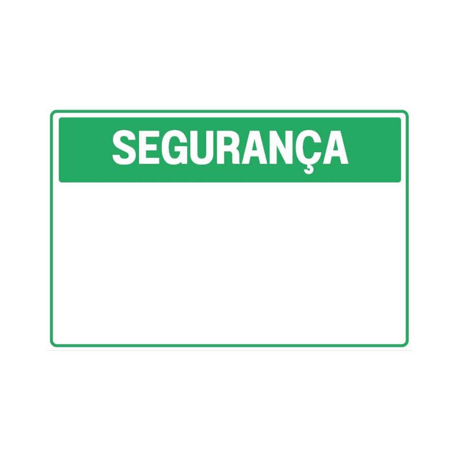 Placa de Segurança Personalizável