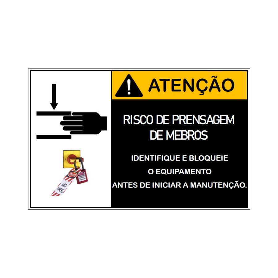 Placa de Sinalização de Segurança