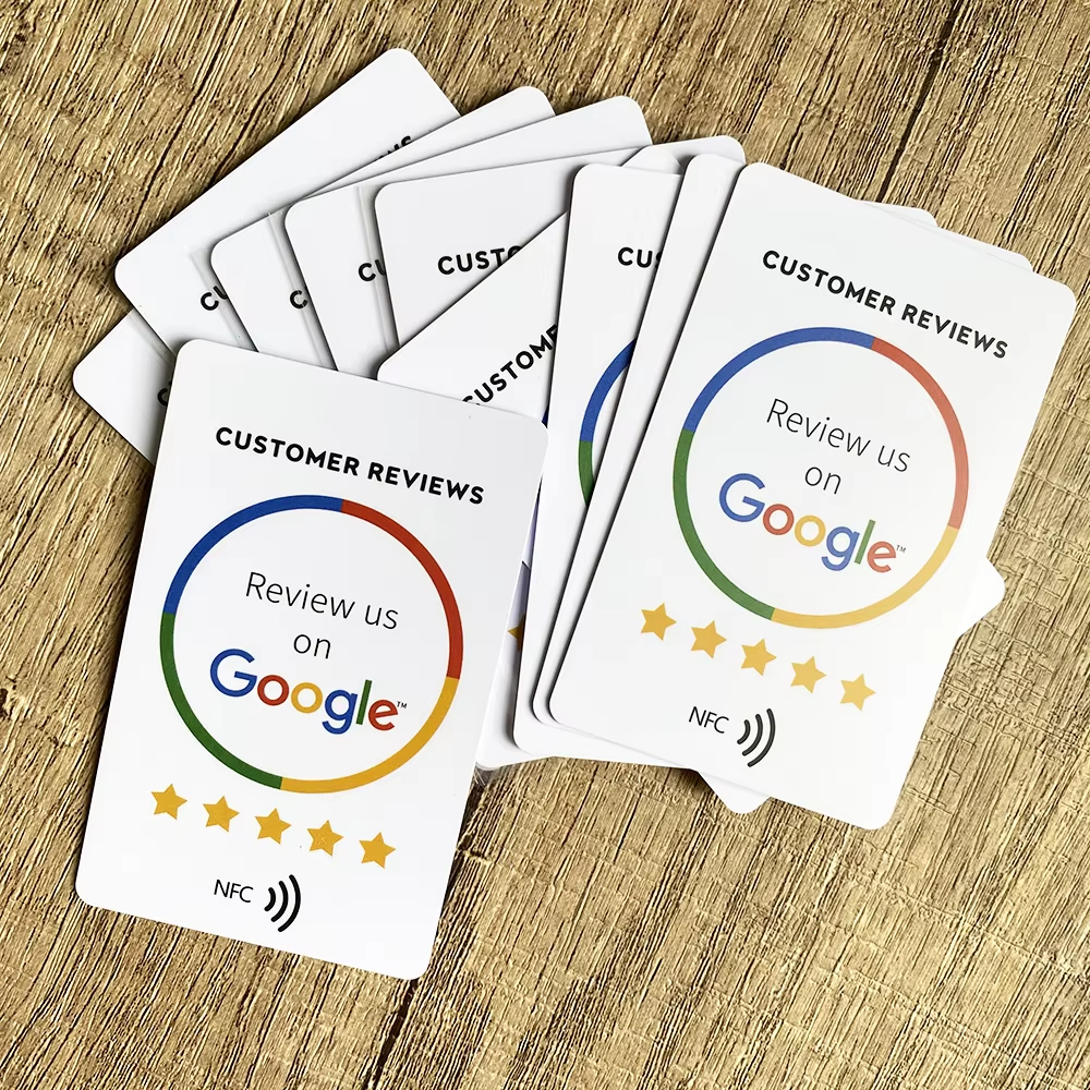 10 Google Review NFC Cards - Buy 8 Get 2 Free 