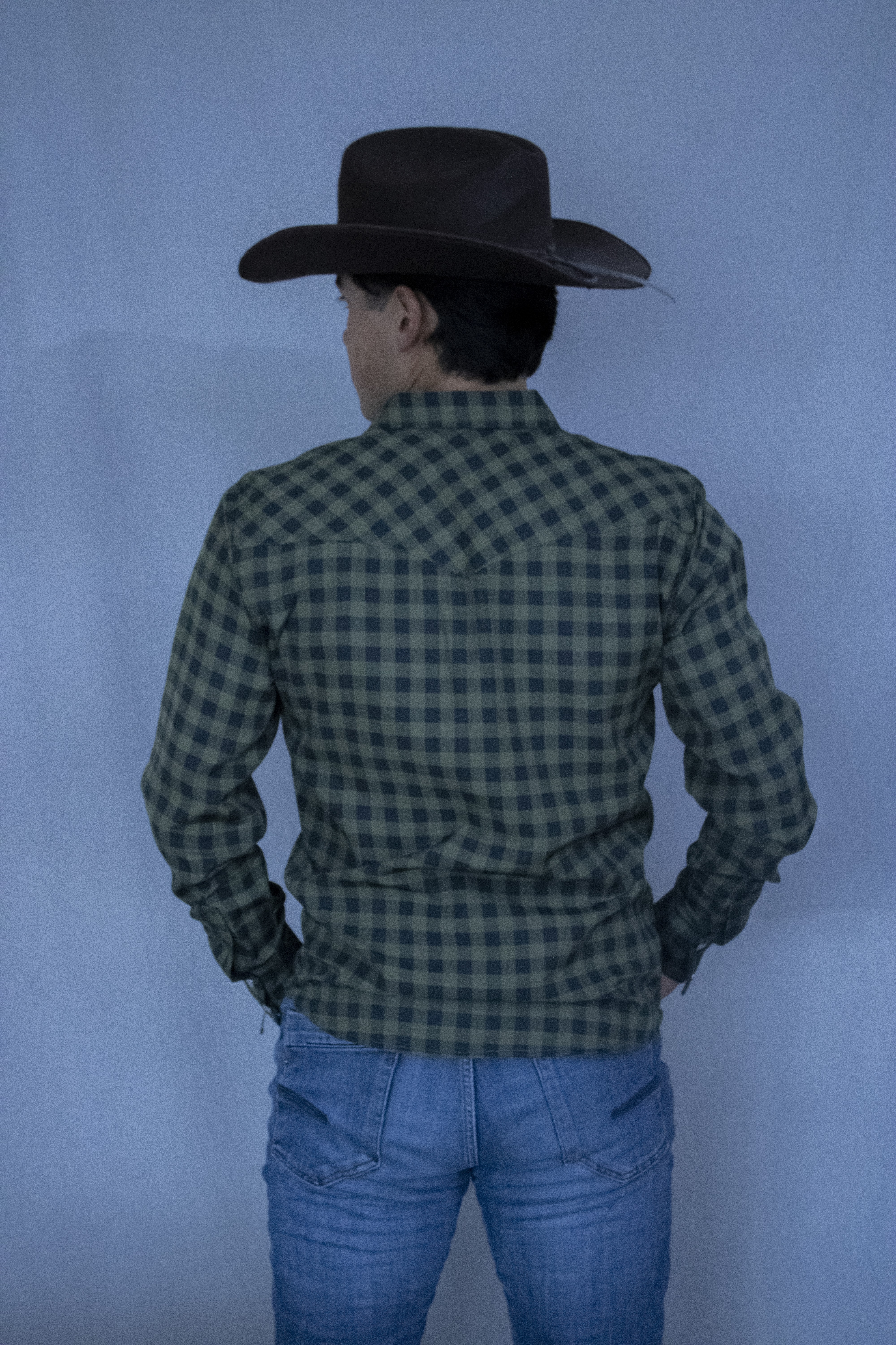 Camisas de Cuadros con Broche