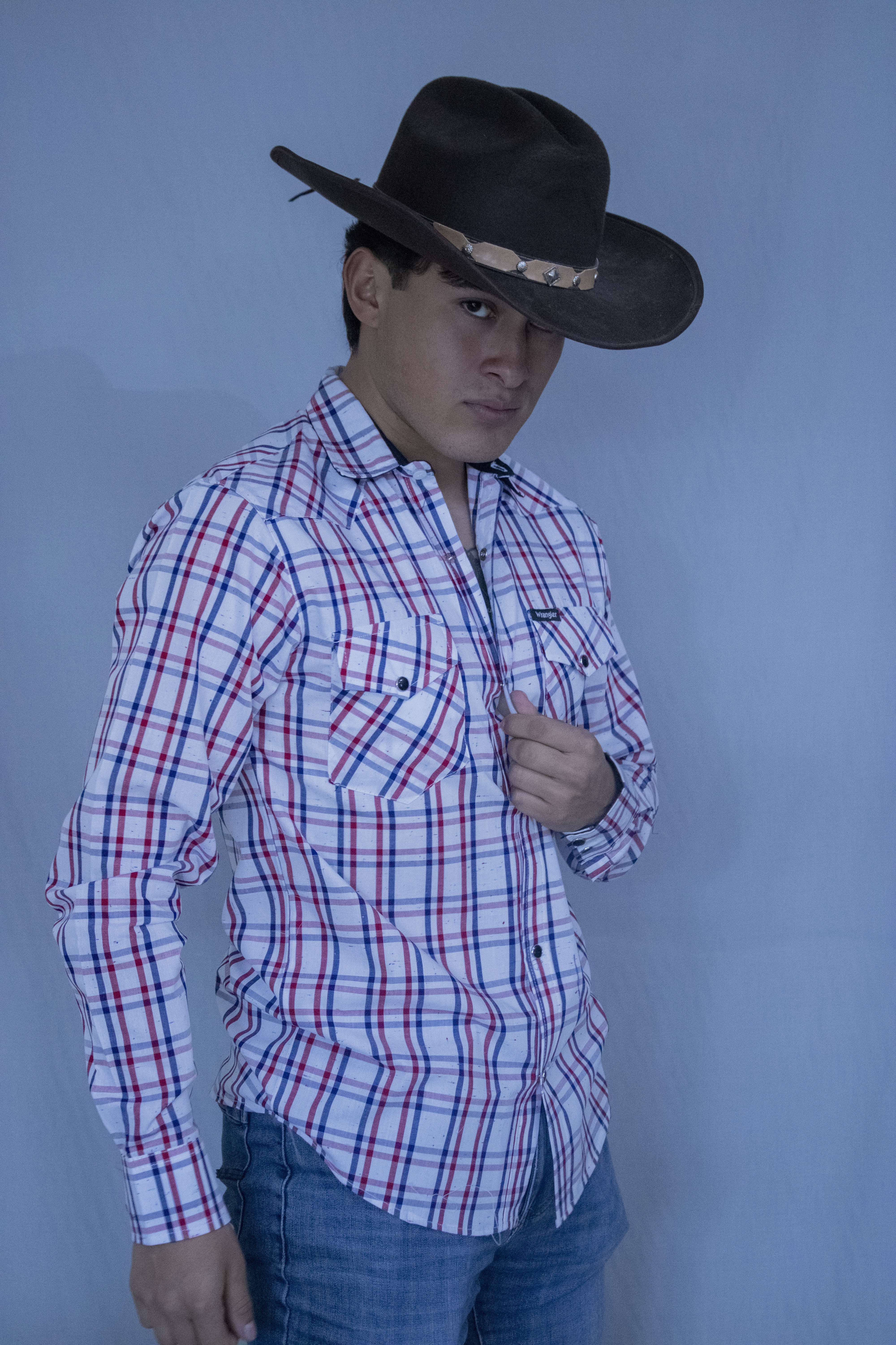 Camisas de Cuadros con Broche