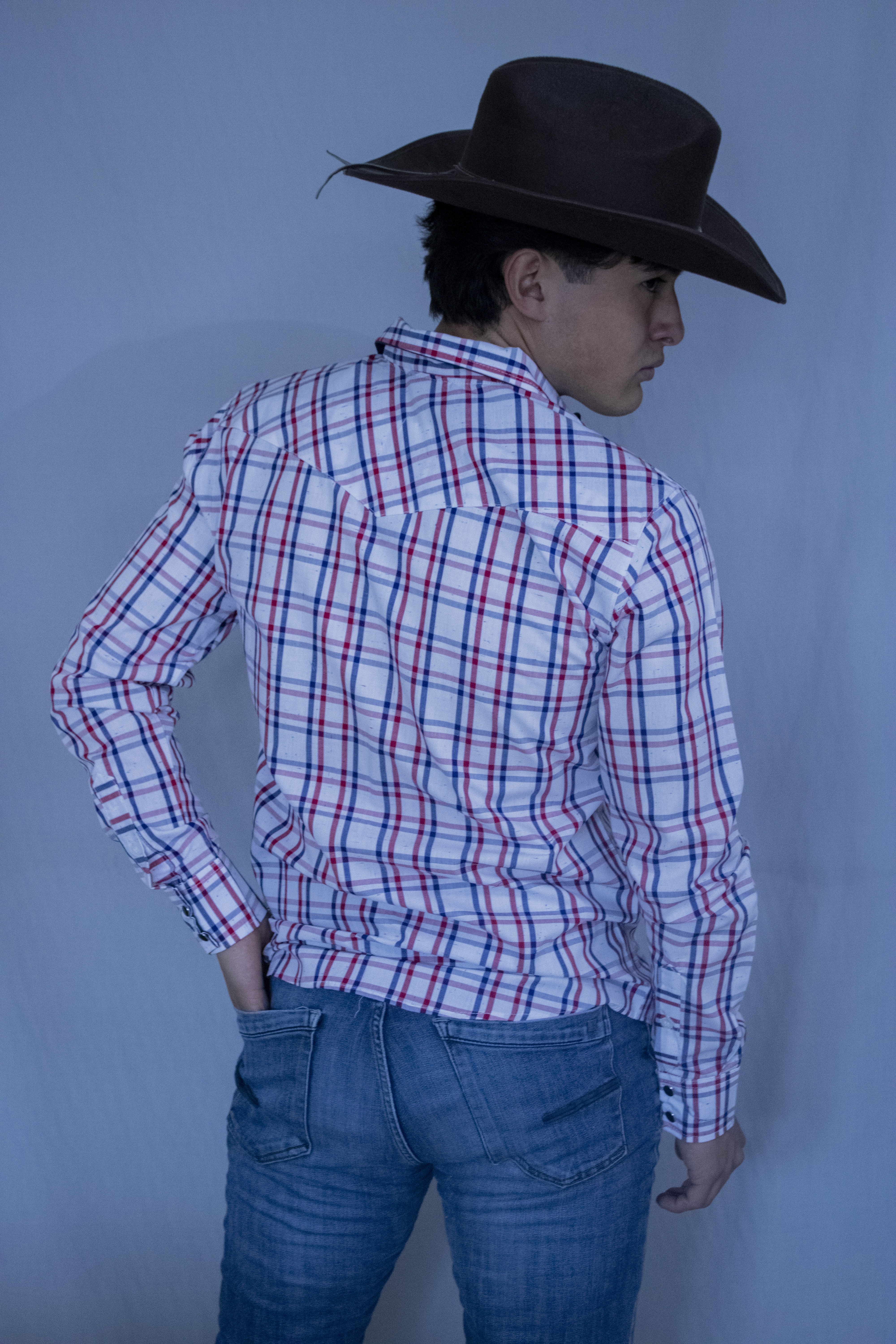 Camisas de Cuadros con Broche