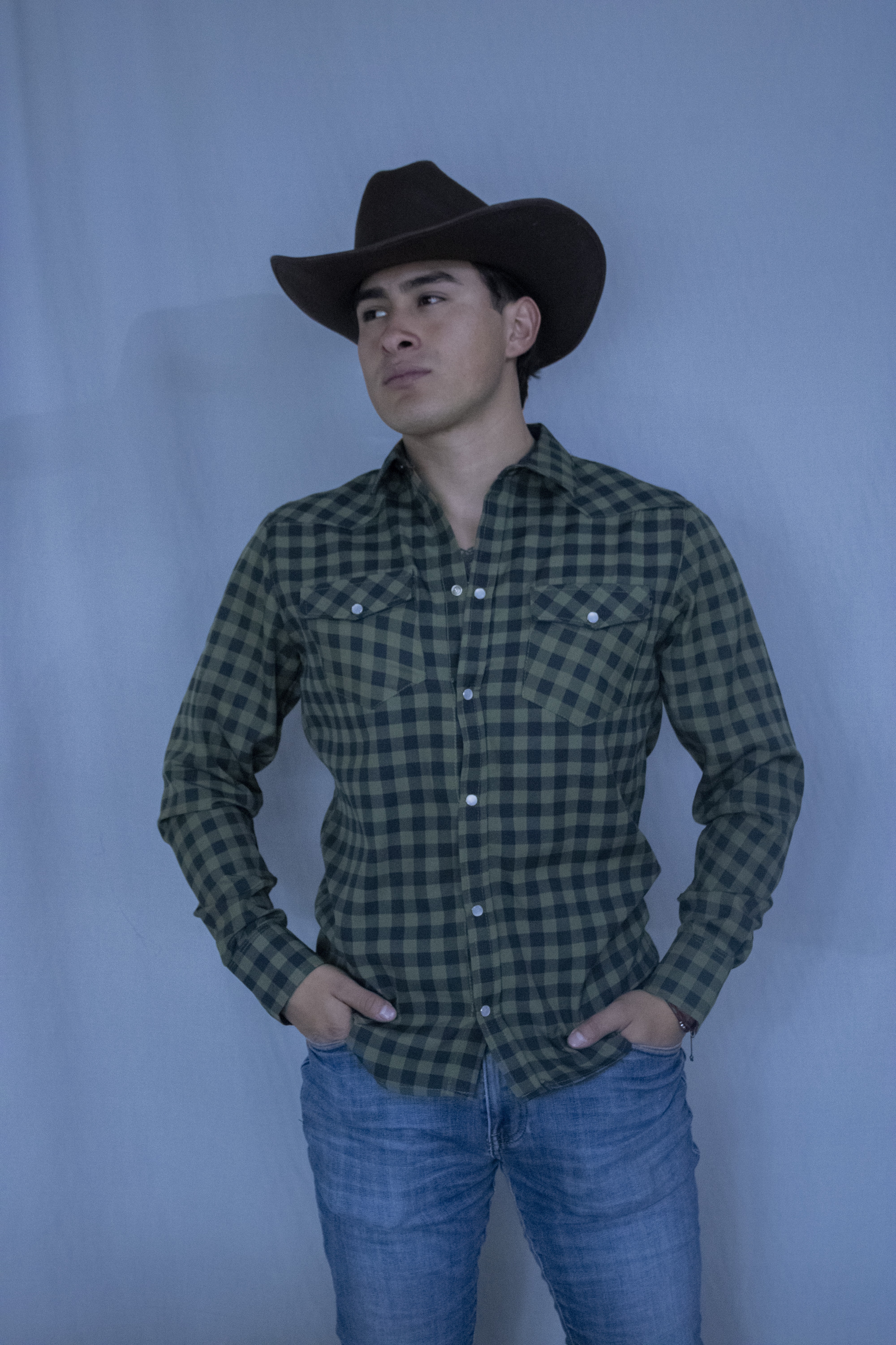 Camisas de Cuadros con Broche