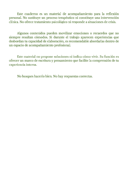 Cuaderno de trabajo interior (Conticinio I)