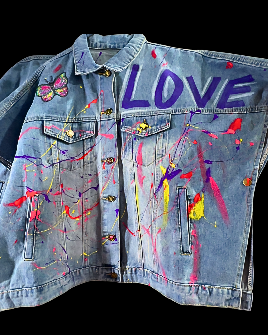 Custom Inspirational Denim Jacket