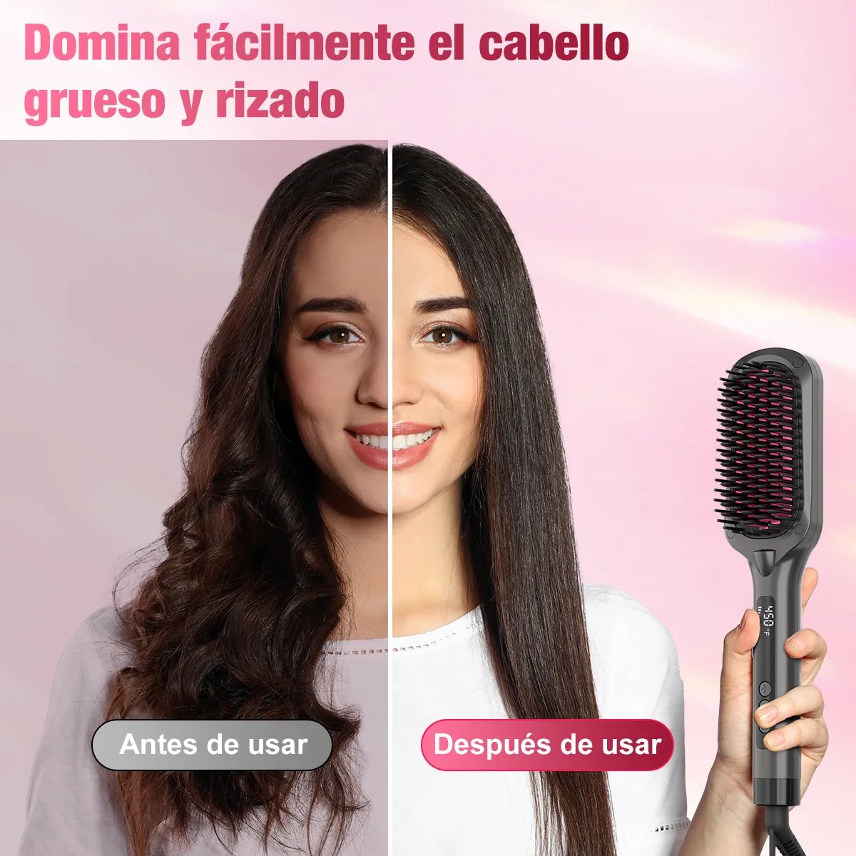 Cepillo Alaciador Eléctrico 16 Temperaturas