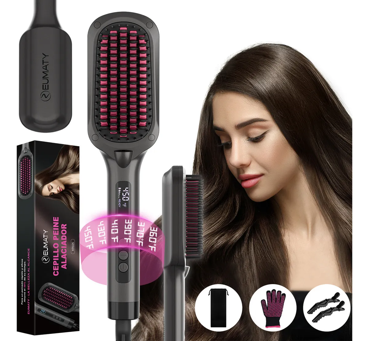 Cepillo Alaciador Eléctrico 16 Temperaturas