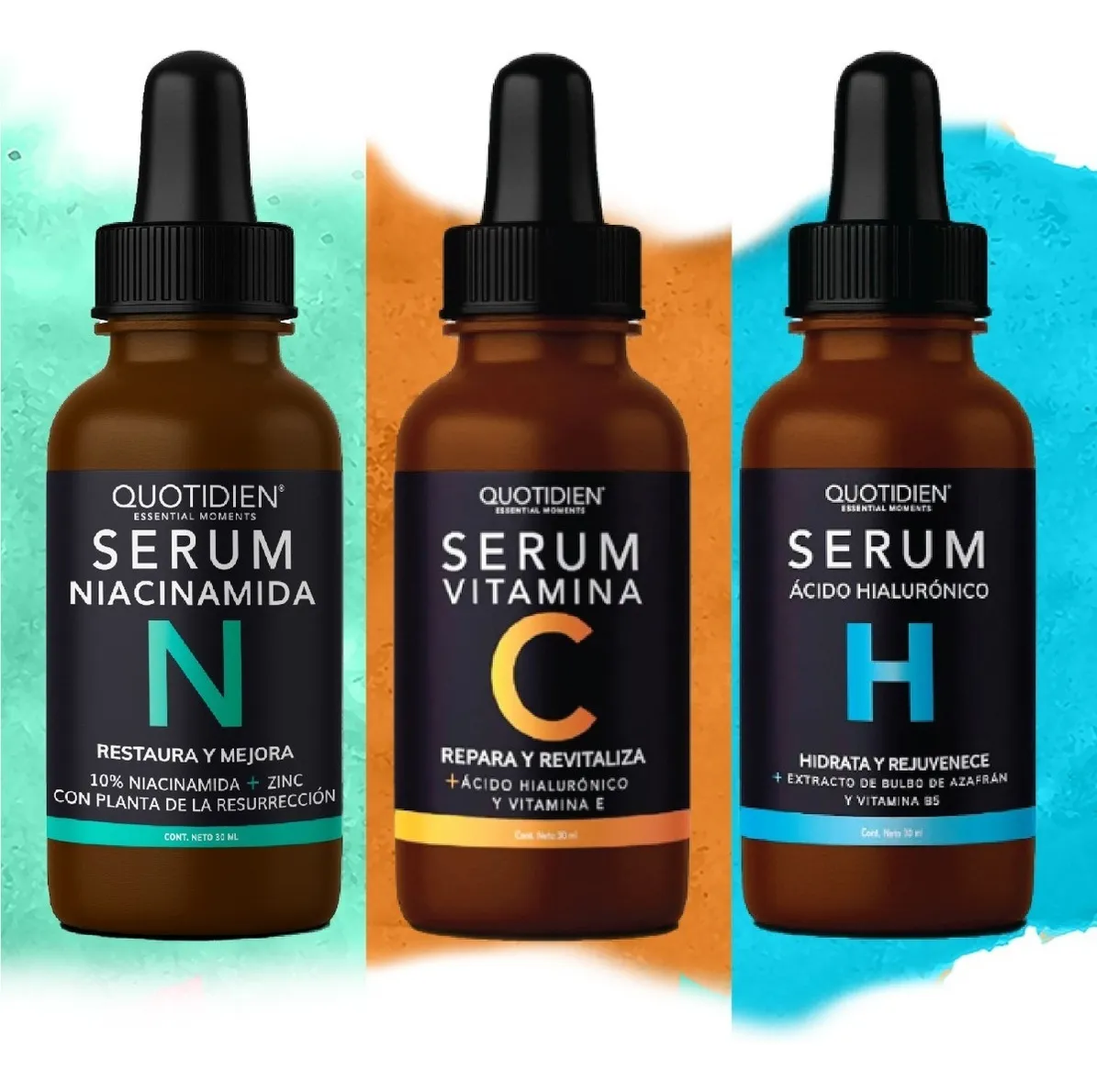 Kit 3 Serum base de Skincare