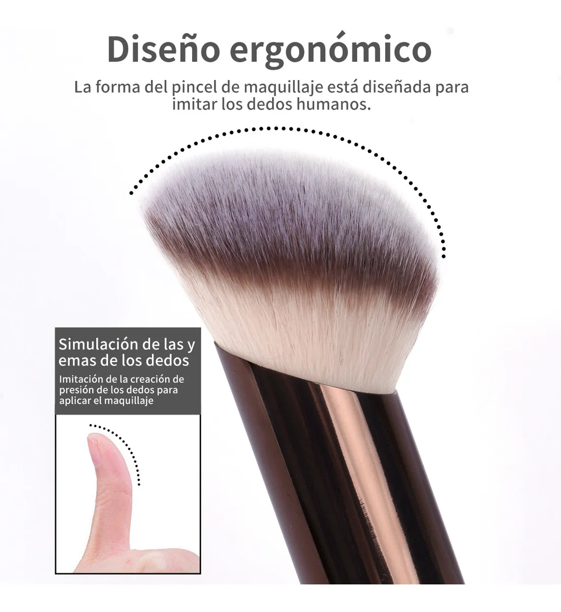 Set De Brochas Maquillaje Profesional Alto Nivel 4pcs