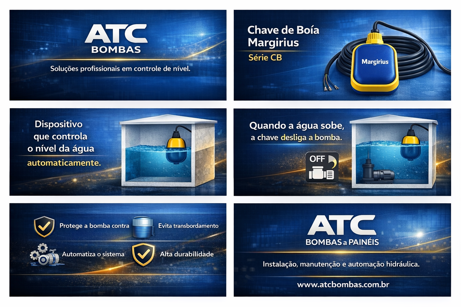 Chave de Bóia Margirius 30 Metros – 15A – Linha  Predial Profissional