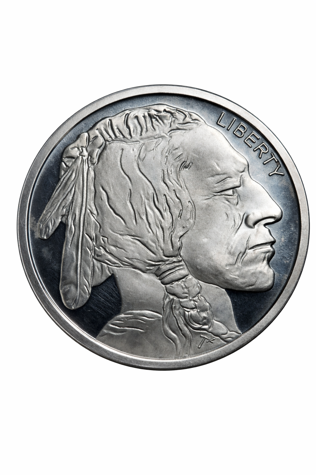  Moneda de Plata 1 Onza .999 – Diseño Indio Americano (Buffalo)