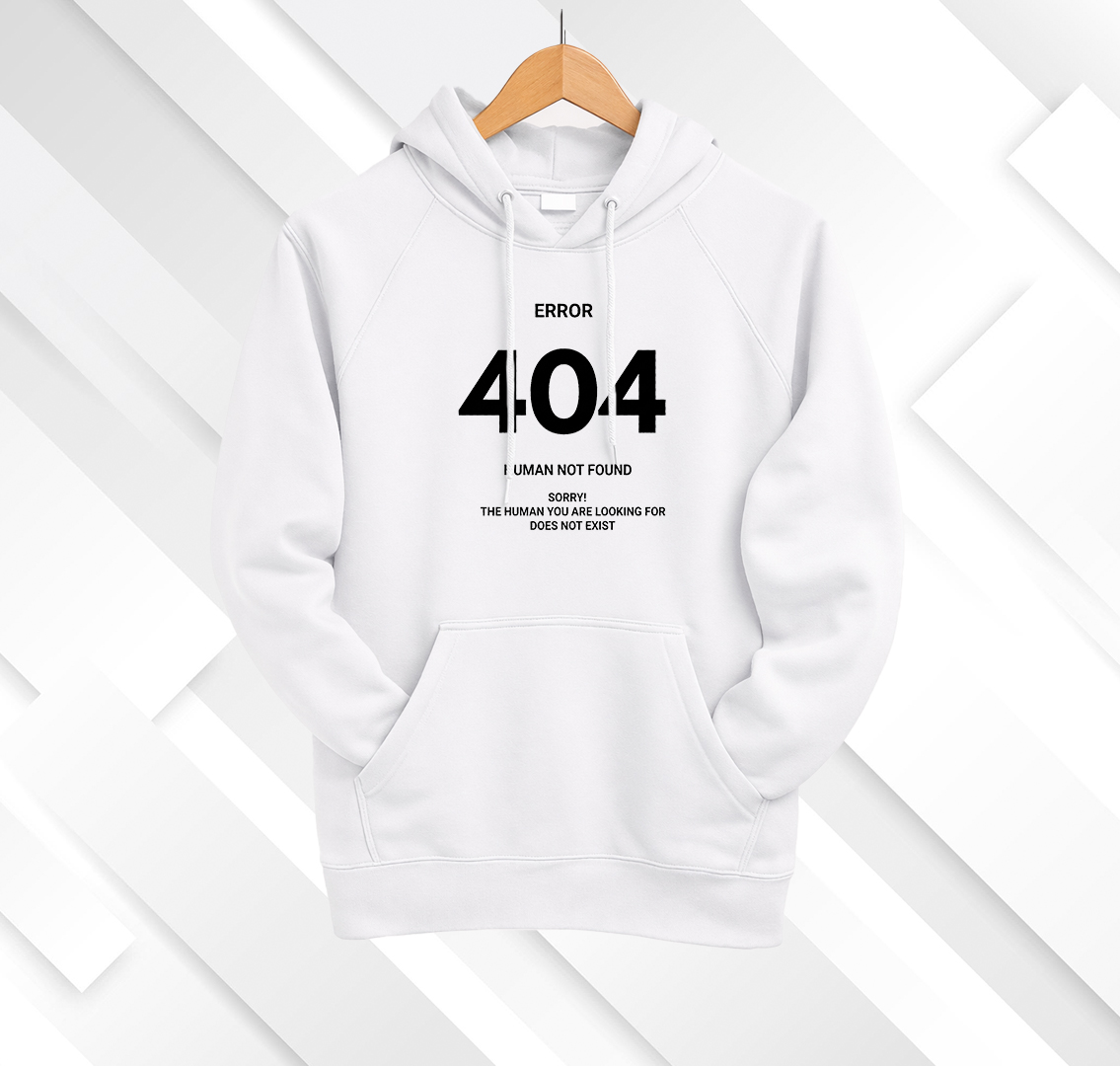 Sudadera Error 404 Human Not Found